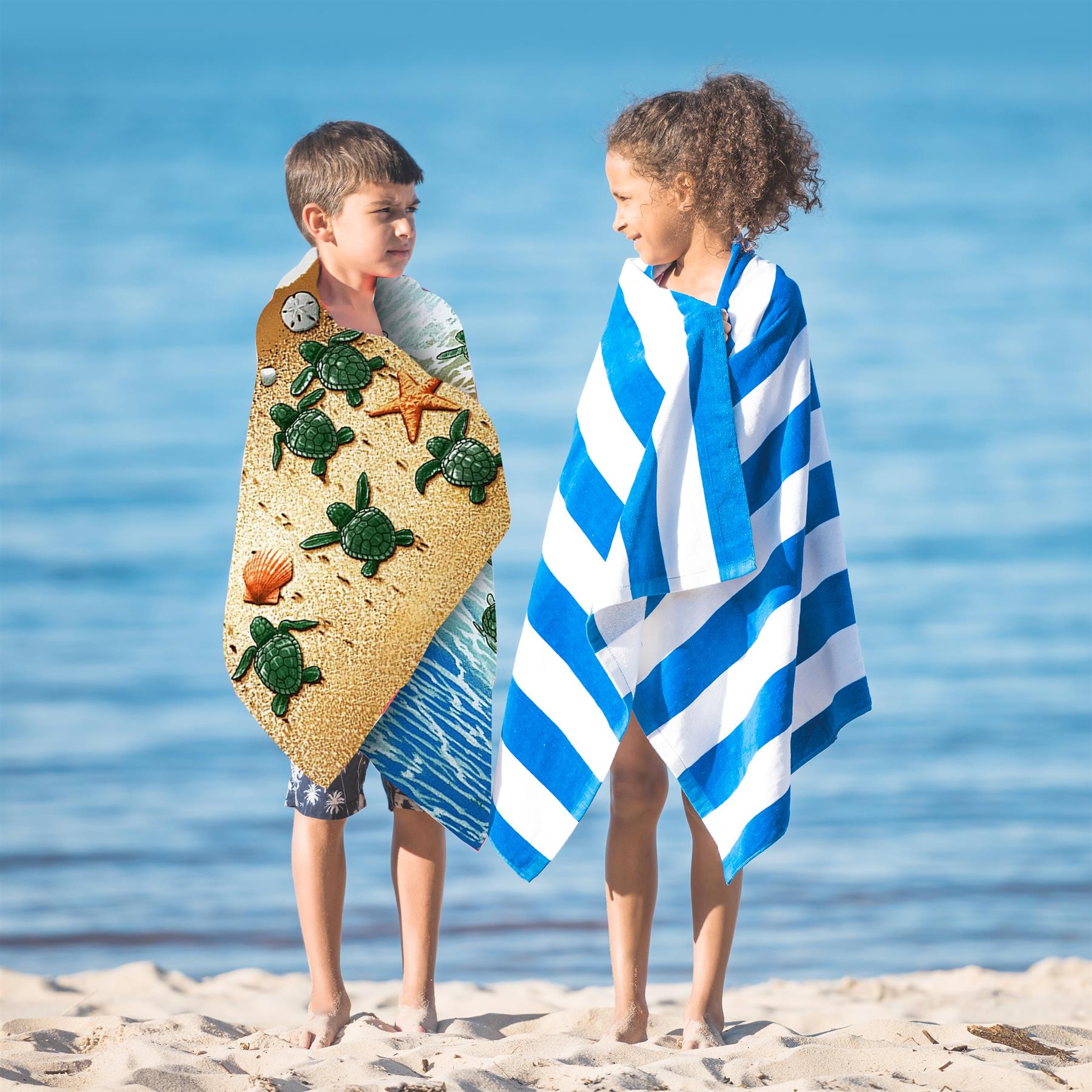 Turtles Design Large Towel by Geezy - The Magic Toy Shop