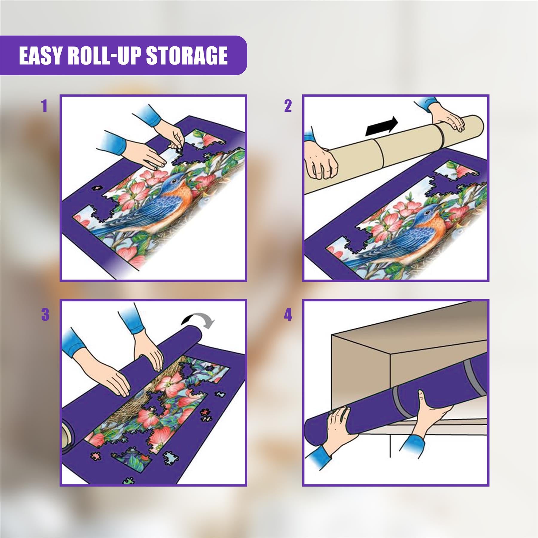 Giant Jigsaw Roll Up Mat by The Magic Toy Shop - The Magic Toy Shop