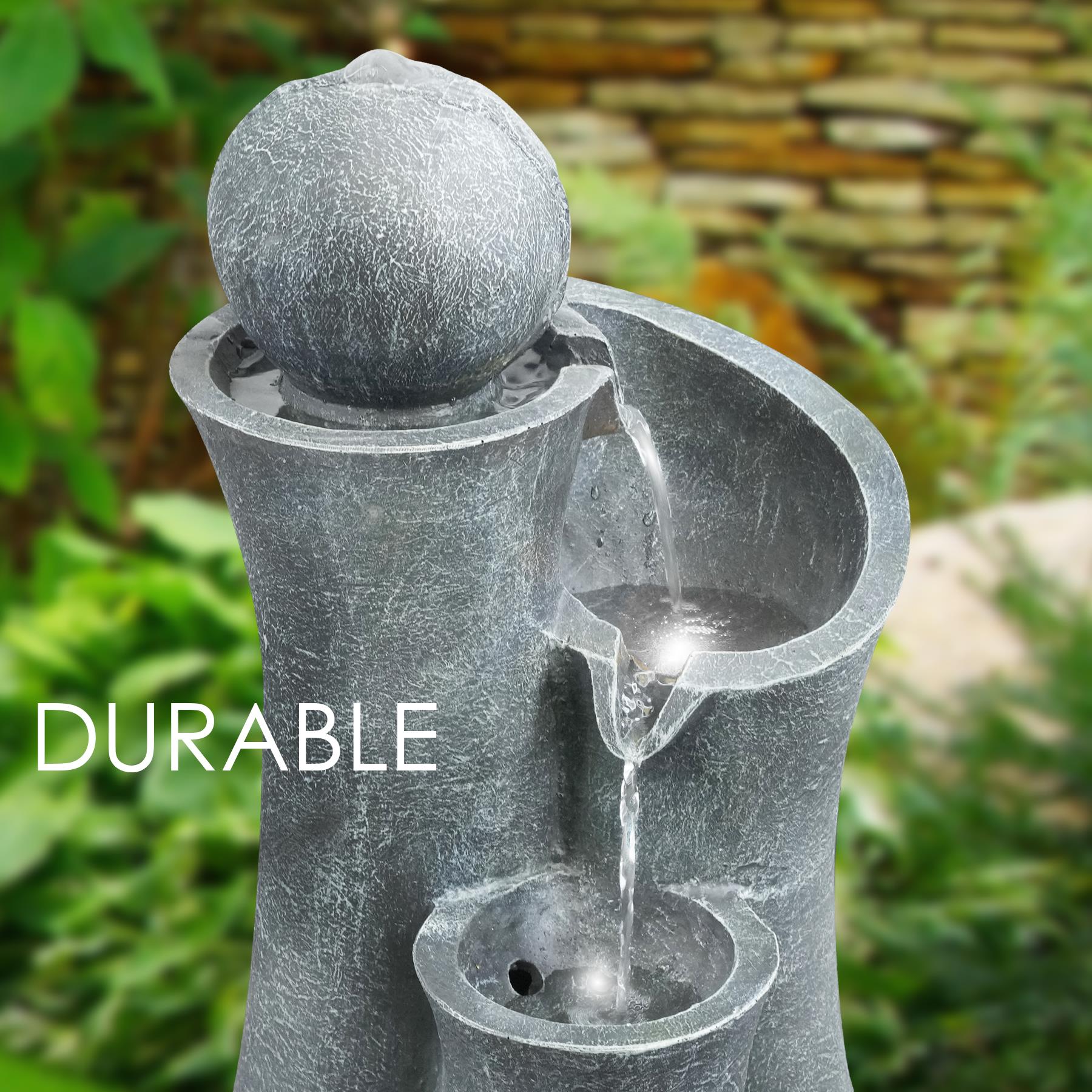 Ball on Top Water Feature Outdoor With LED by GEEZY - The Magic Toy Shop