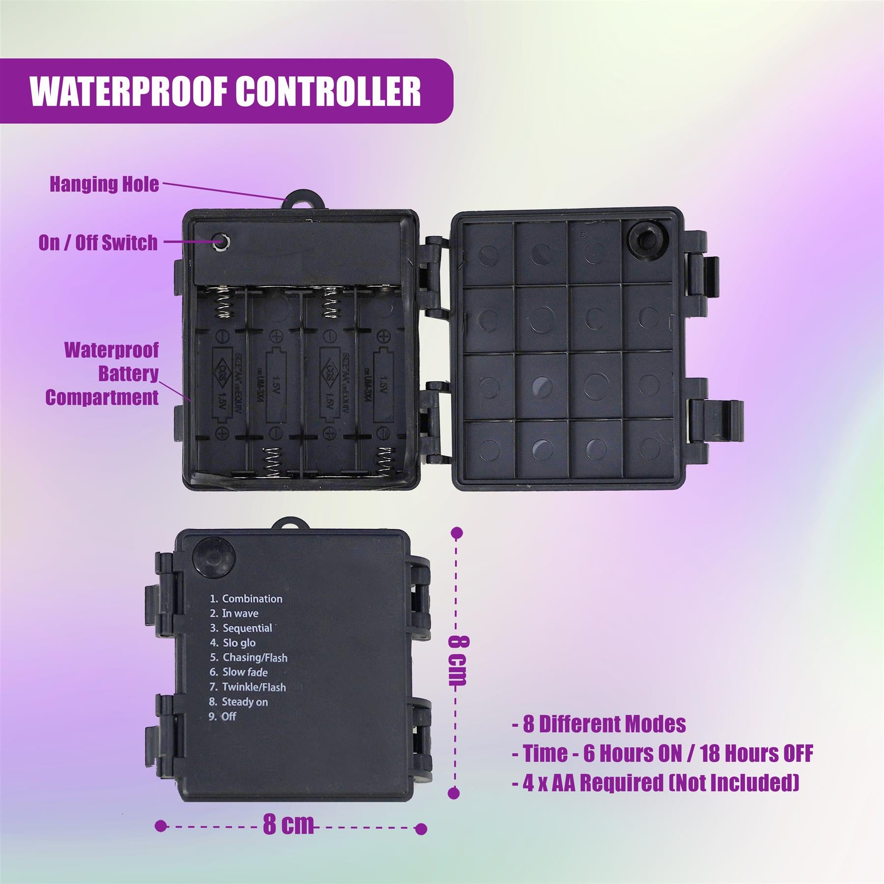 300 LED Cluster Christmas Lights - Pastel by GEEZY - The Magic Toy Shop