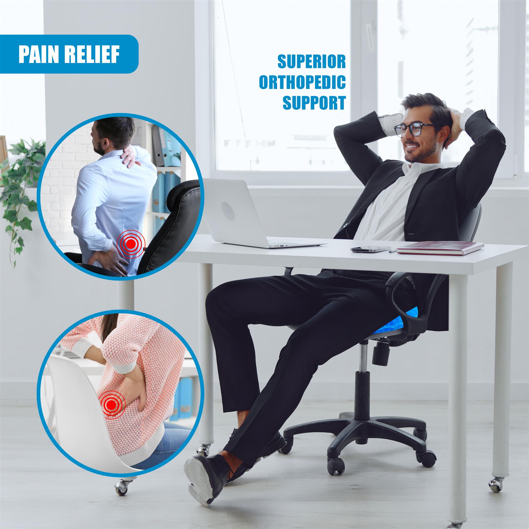 Orthopaedic Gel Seat Pillow by GEEZY - The Magic Toy Shop