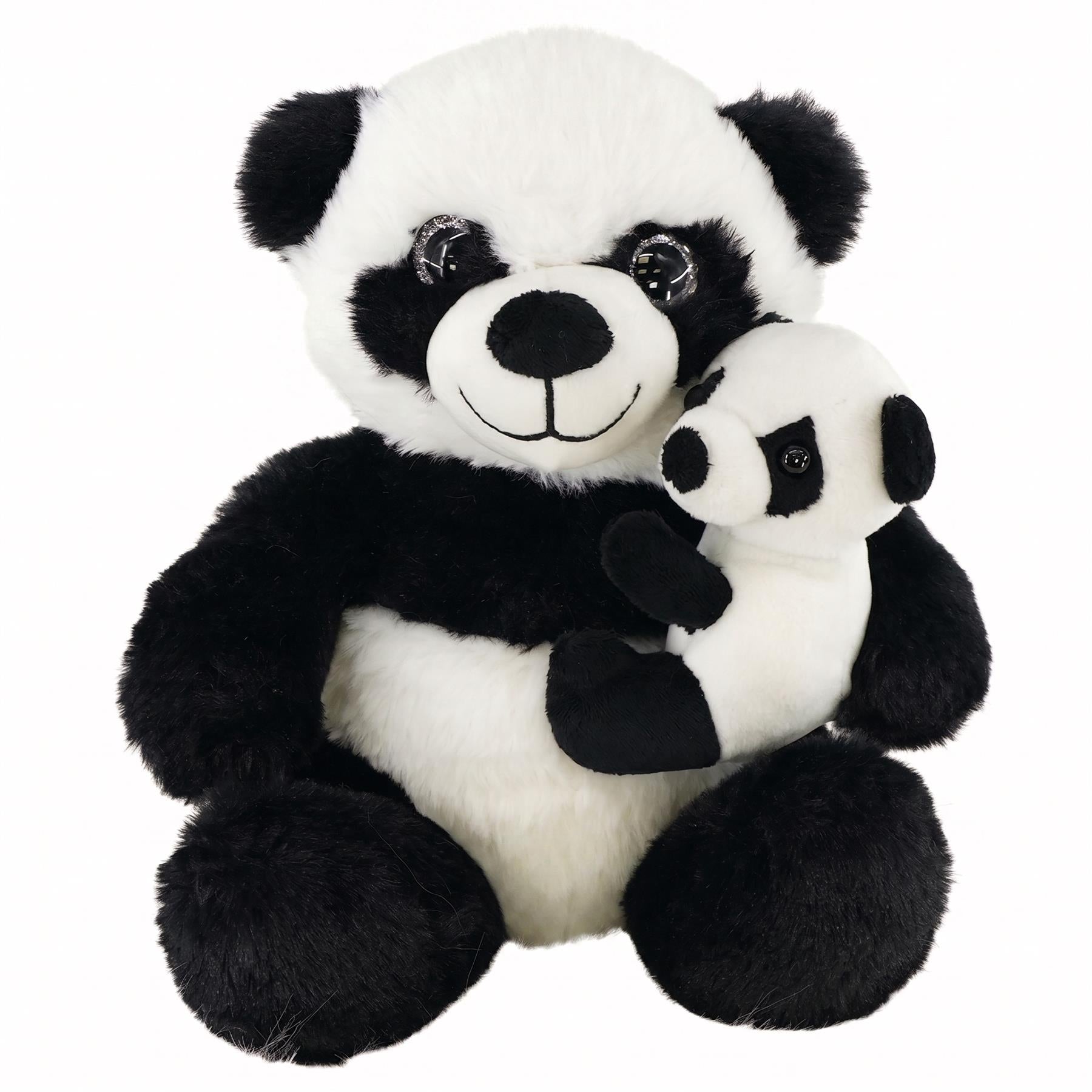Plush Super Soft Panda Baby - White, Black - Toys And Games