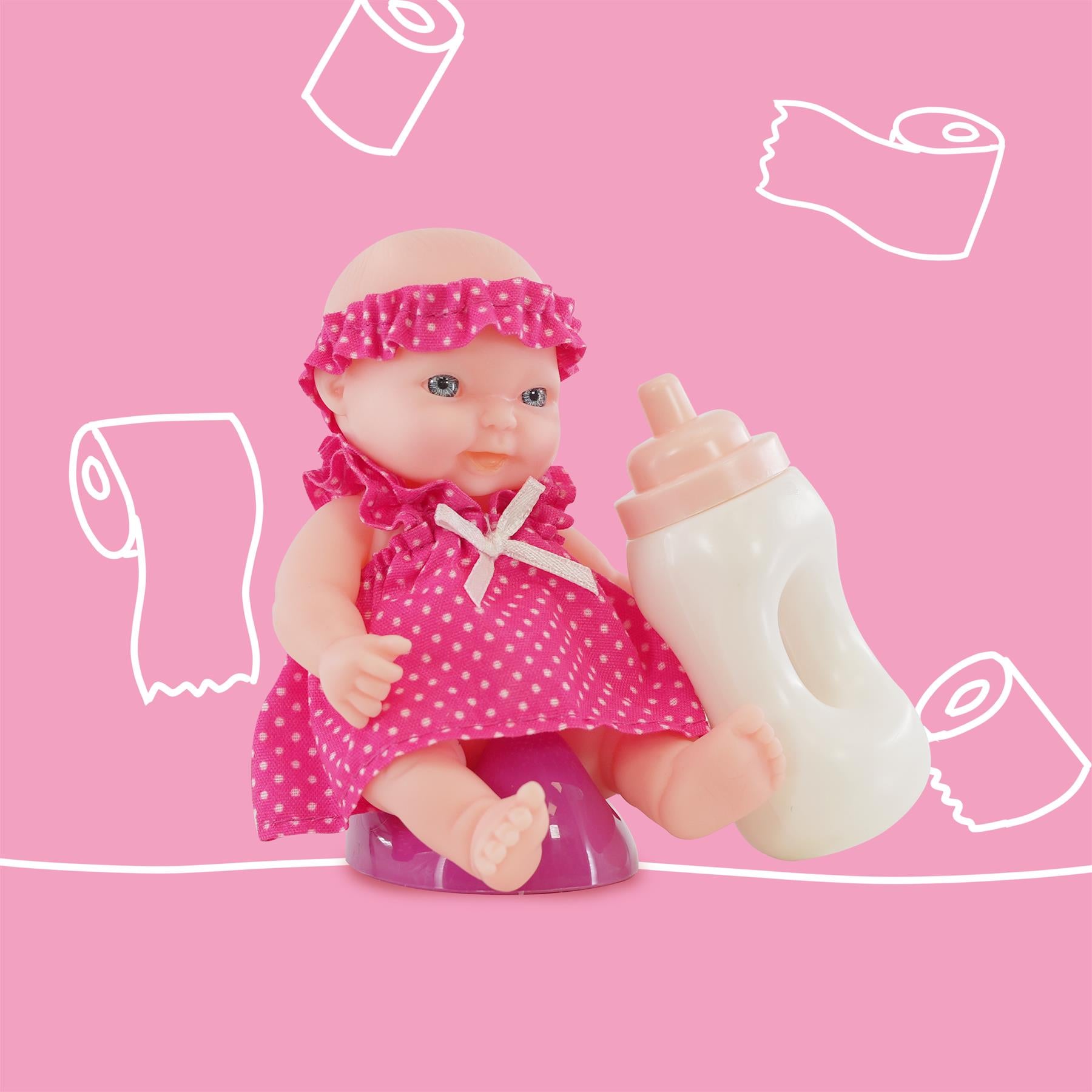 Set of 8 Baby Dolls with Costumes and Accessories by BiBi Doll - The Magic Toy Shop