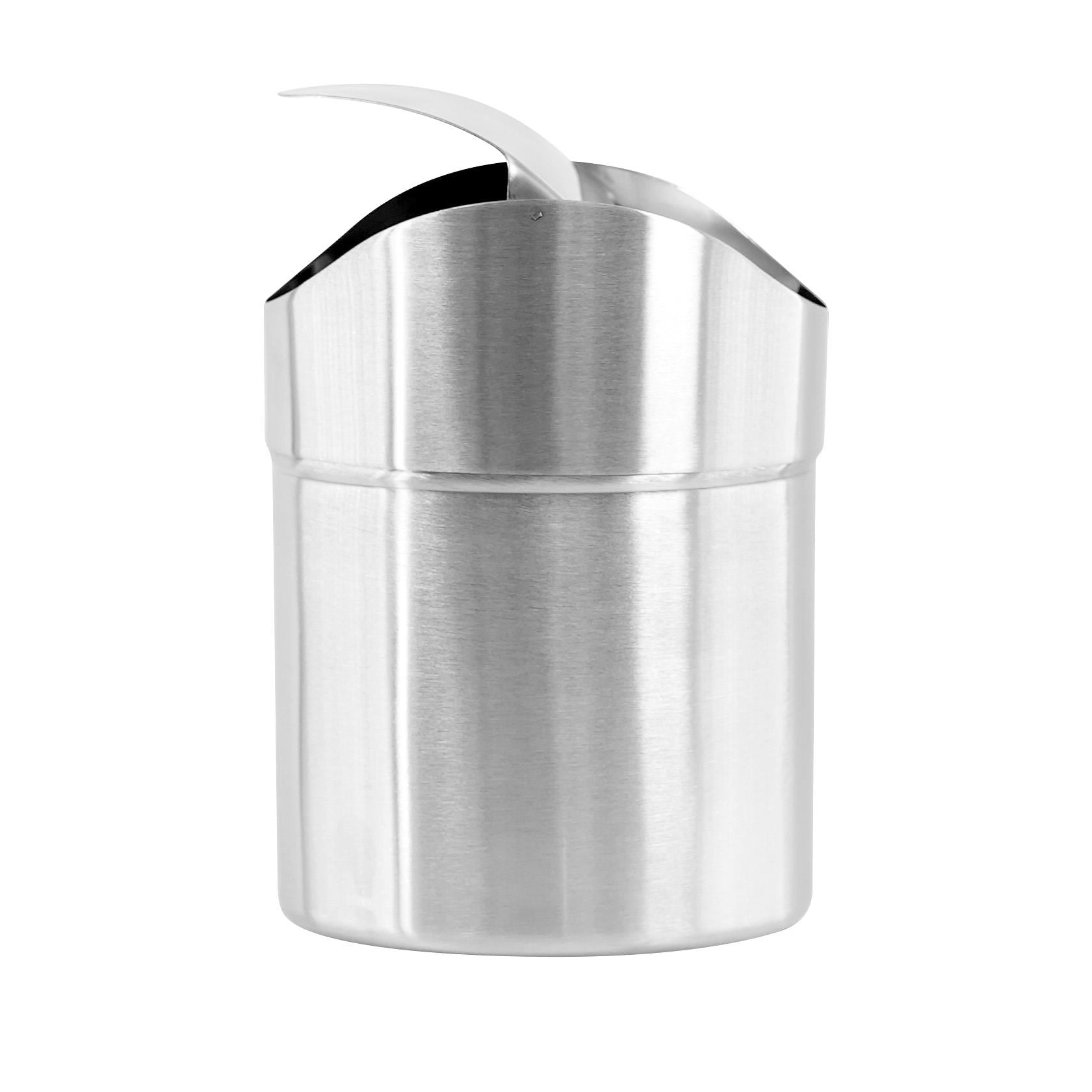 1.5 L Stainless Steel Mini Rubbish Bin by Geezy - The Magic Toy Shop