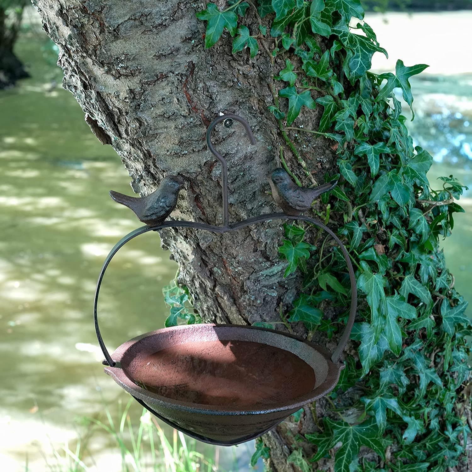 Rustic Cast Iron Hanging Bird Feeder by GEEZY - The Magic Toy Shop