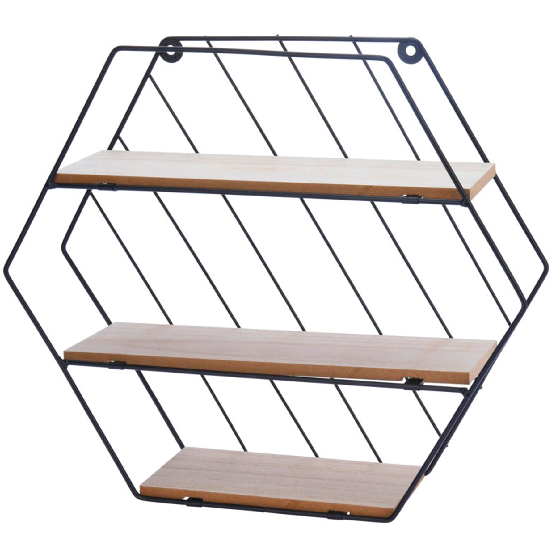 Modern Shelf of Metal Wire and Wood Perfect for Storaging Small Items by Geezy - The Magic Toy Shop