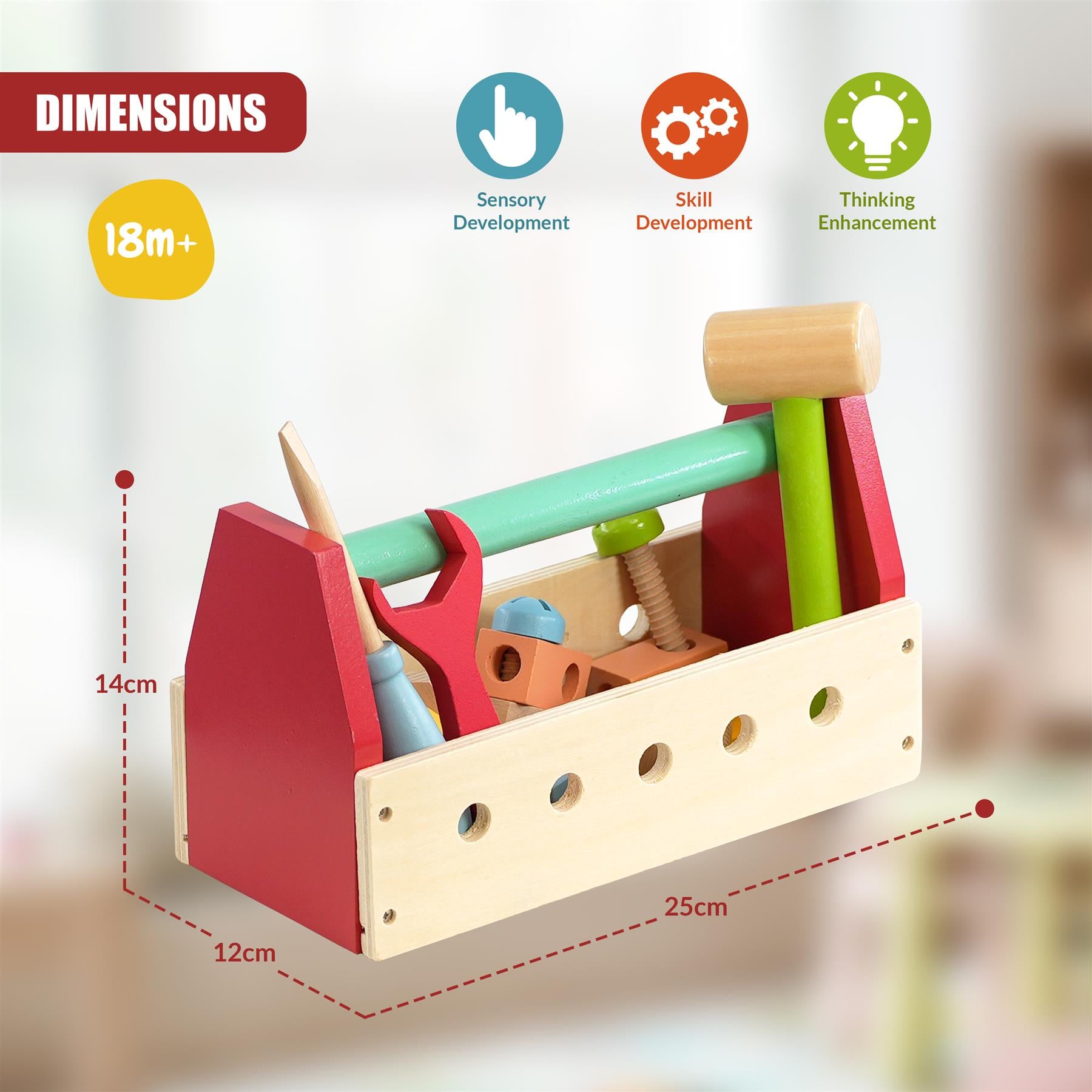 Kids Tool Set 17Pcs by The Magic Toy Shop - The Magic Toy Shop