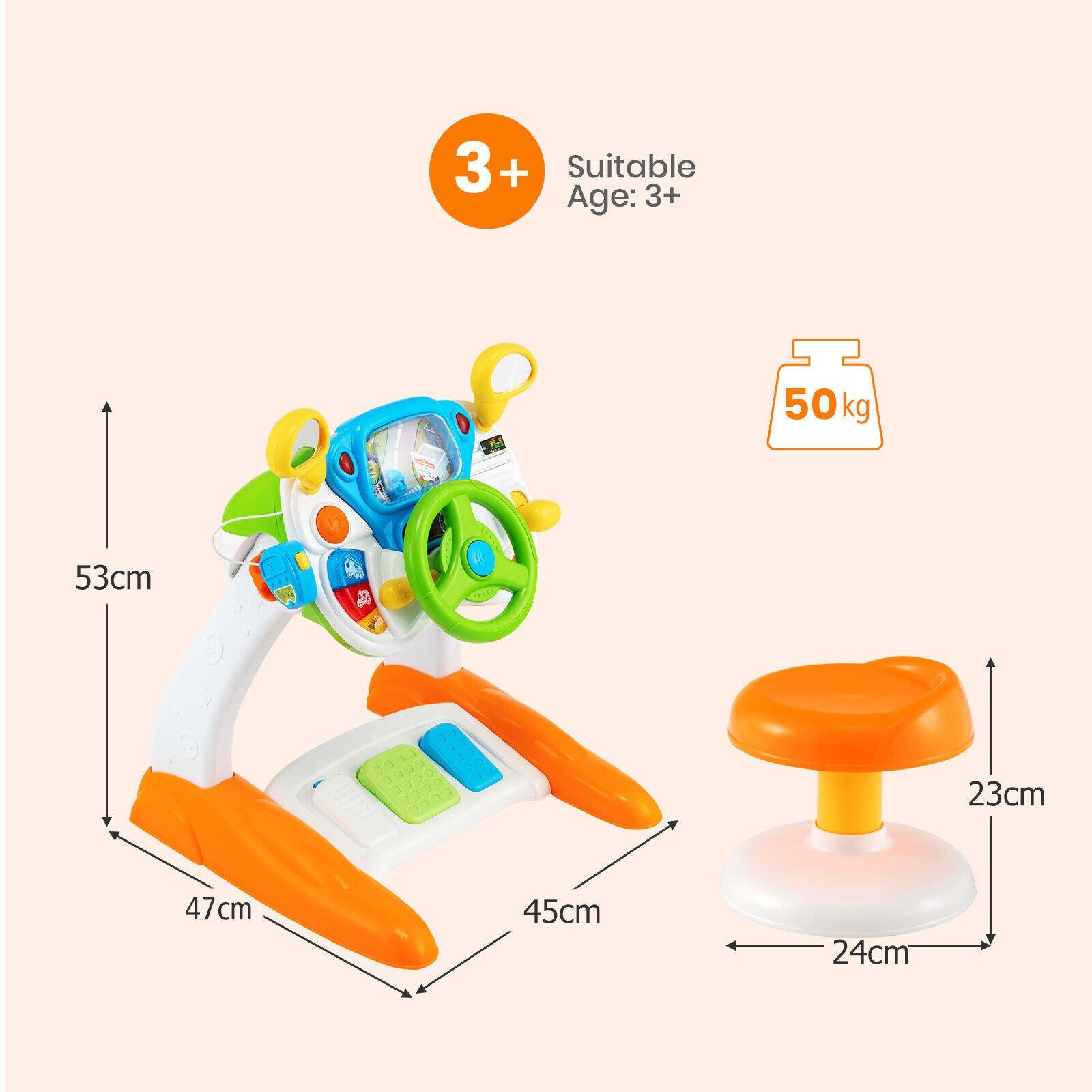 Freestanding Electronic Steering Wheel Driving Simulator Toy by The Magic Toy Shop - The Magic Toy Shop