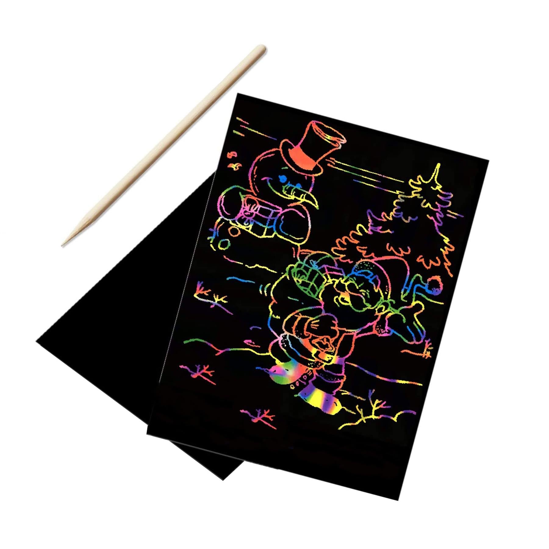 Magic Rainbow Scratch Paper Art Kit for Kids by The Magic Toy Shop - The Magic Toy Shop