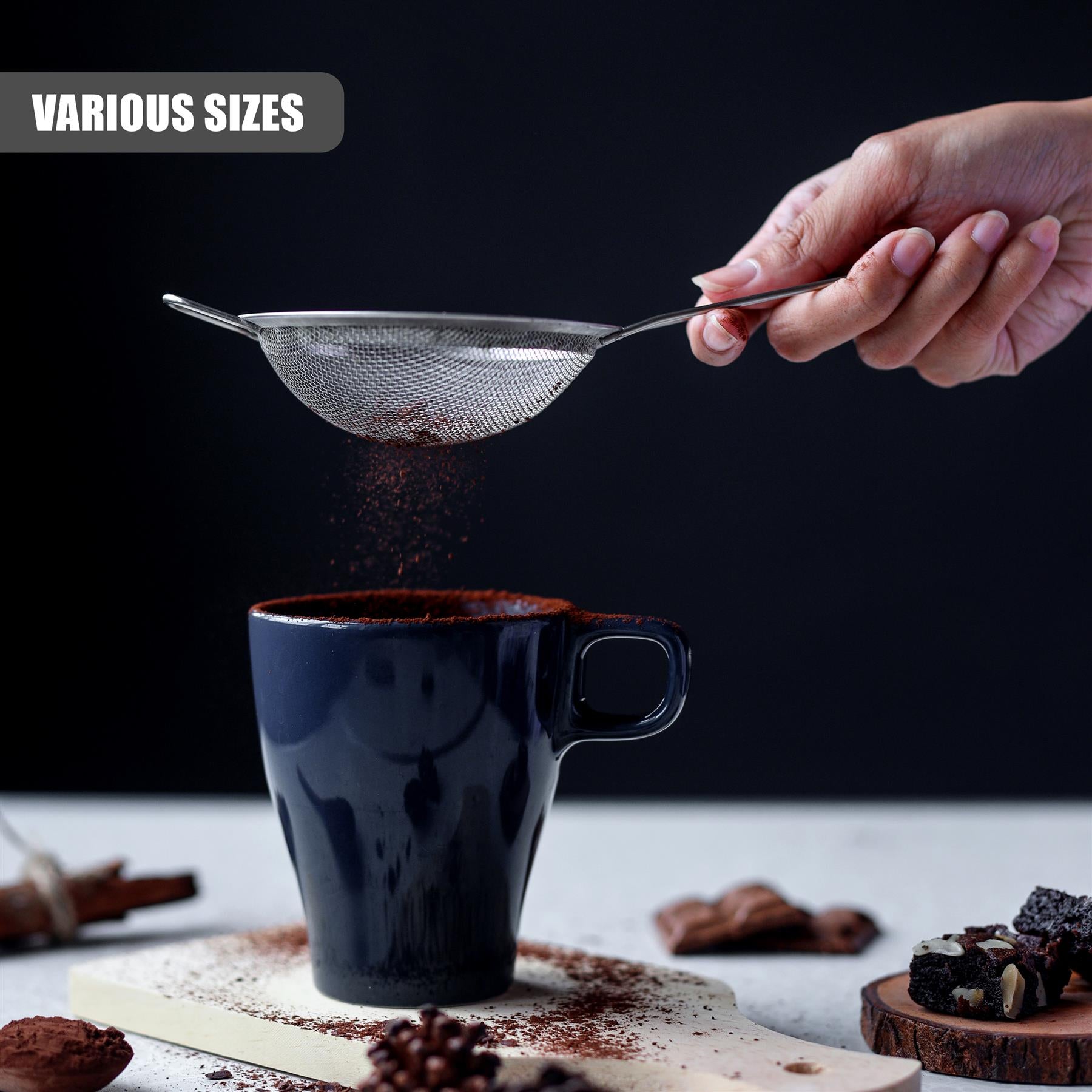 Stainless Steel Sieve Strainers Set of 3 by GEEZY - The Magic Toy Shop