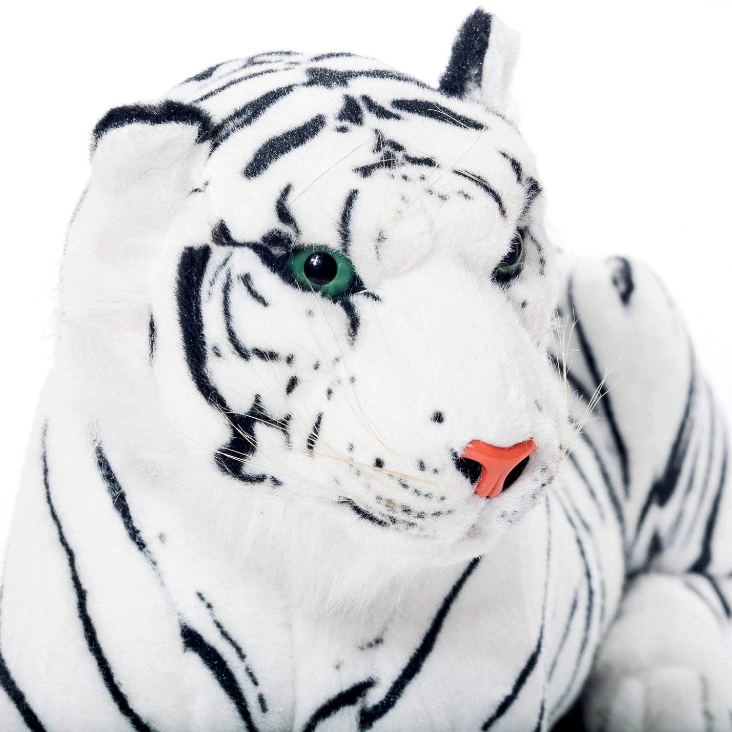 Medium White Tiger Soft Plush Toy by MTS - The Magic Toy Shop