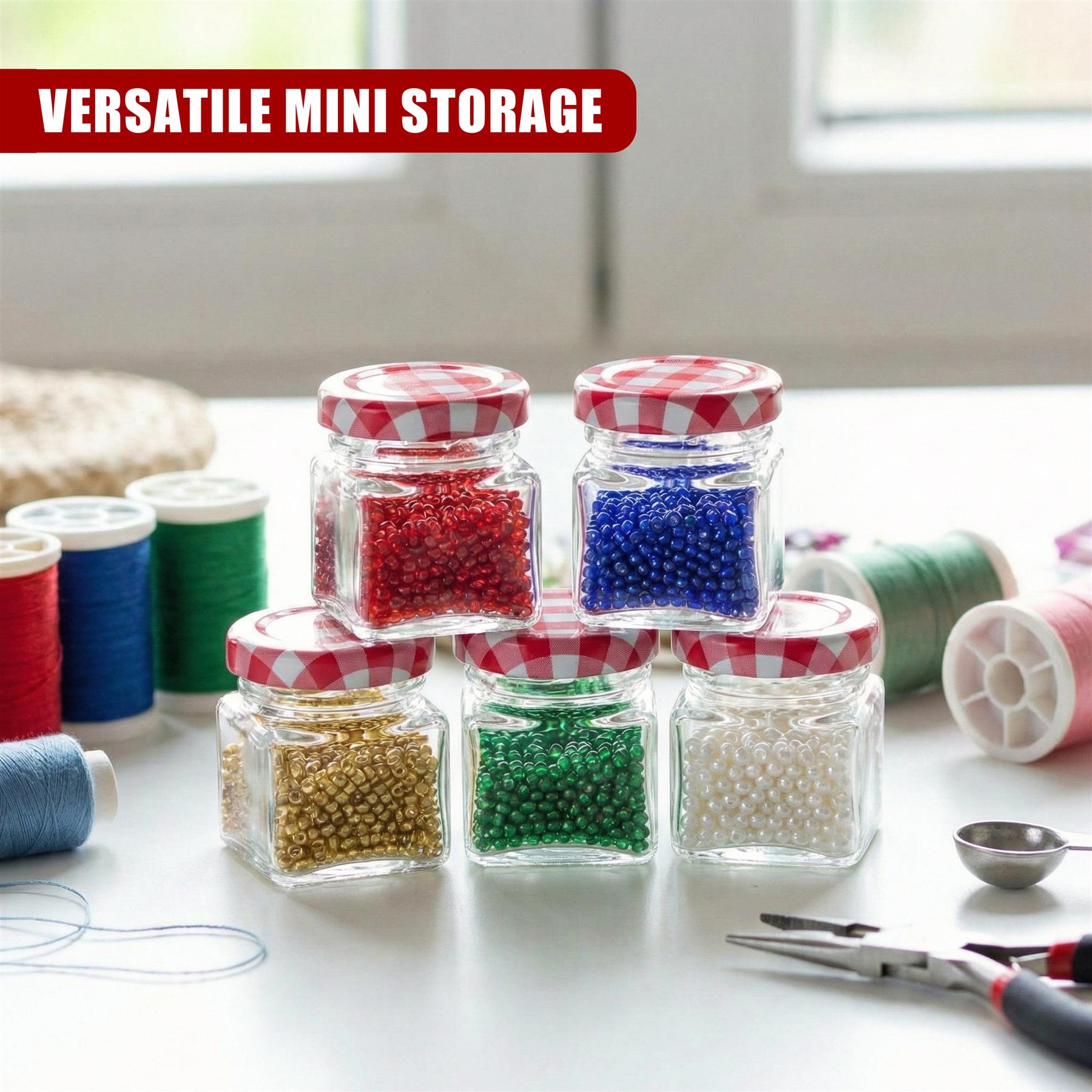 Mini Glass Jars, Set of 5