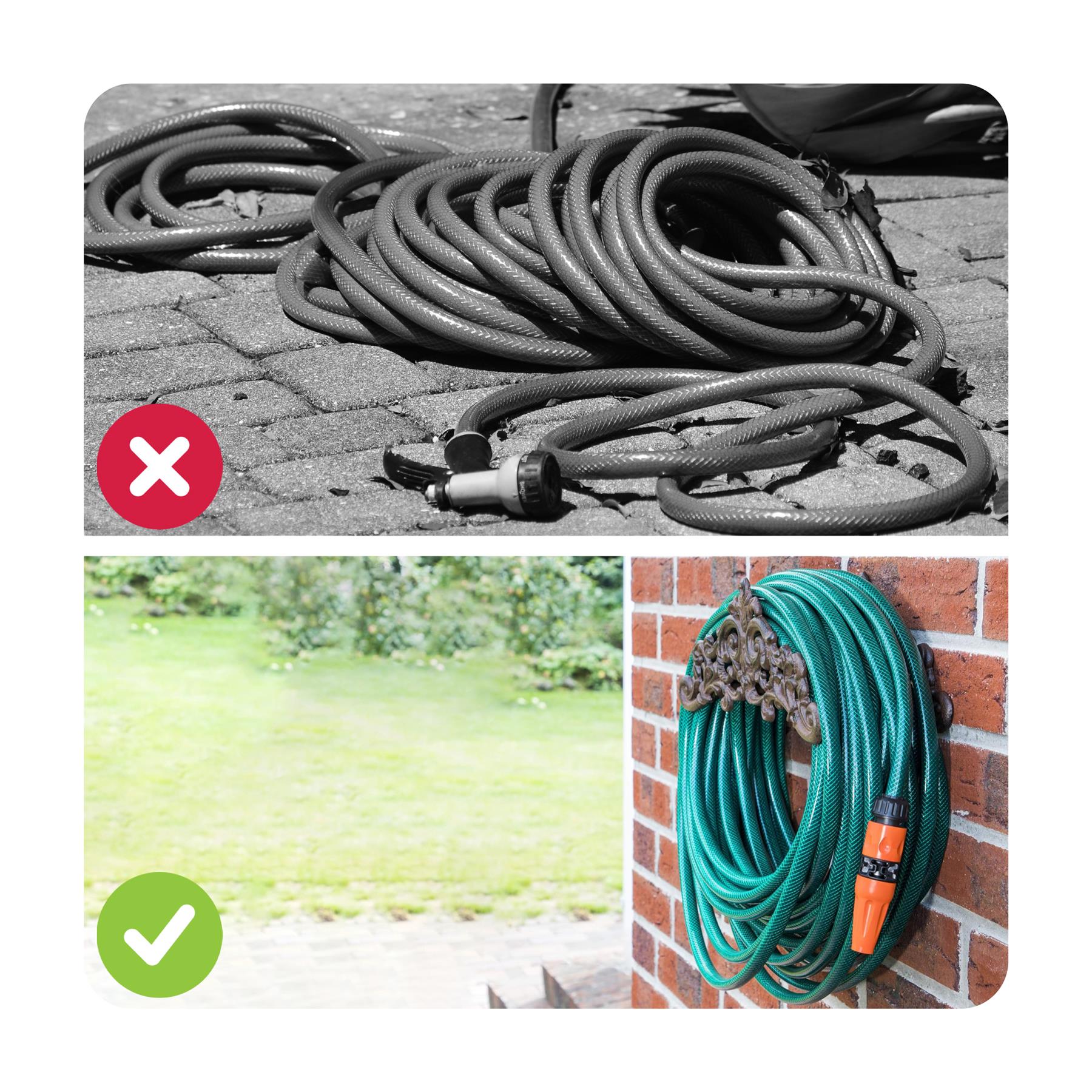 Cast Iron Garden Hose Holder