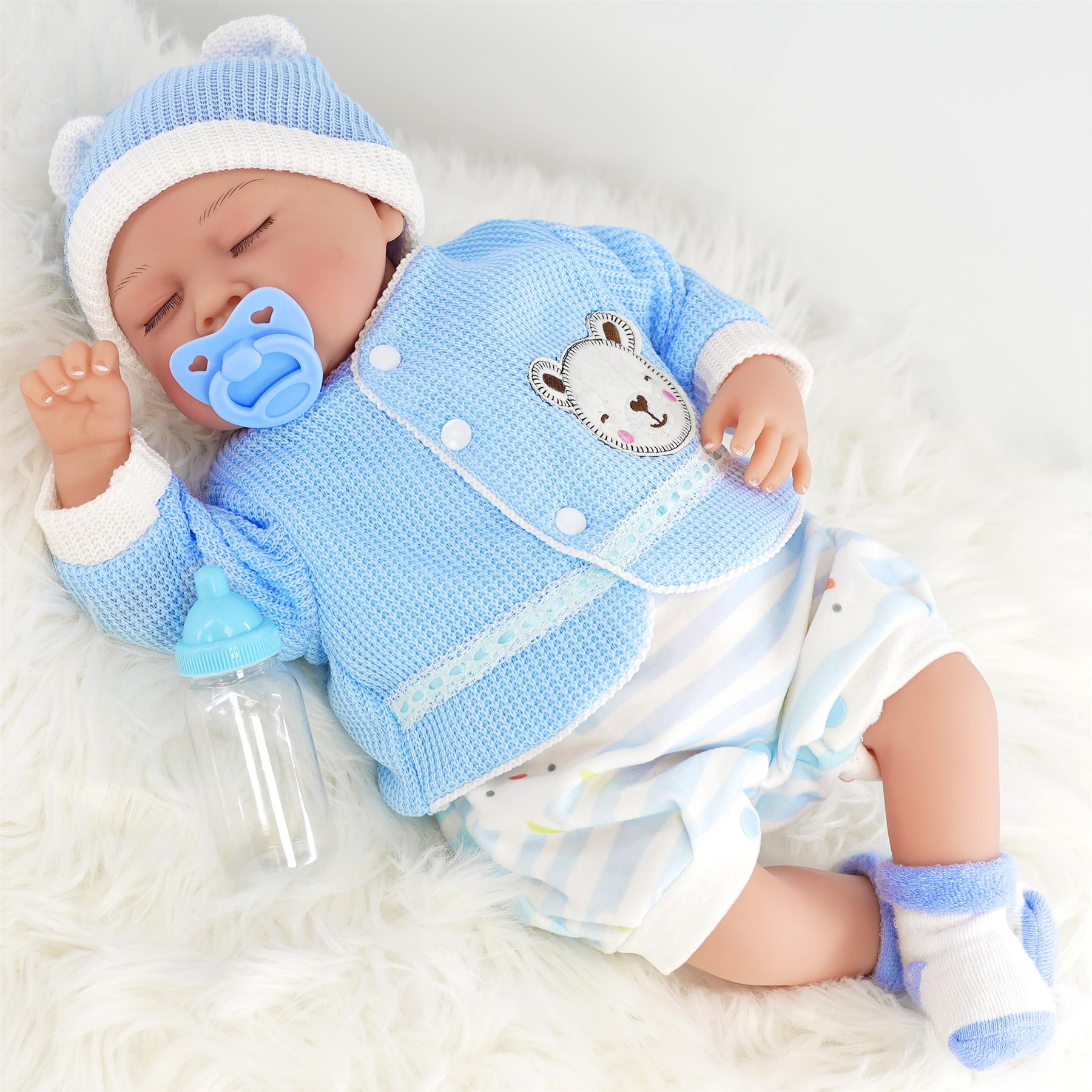 BiBi Doll Reborn Sleeping Boy "Periwinkle" (50 cm / 20") by BiBi Doll - The Magic Toy Shop