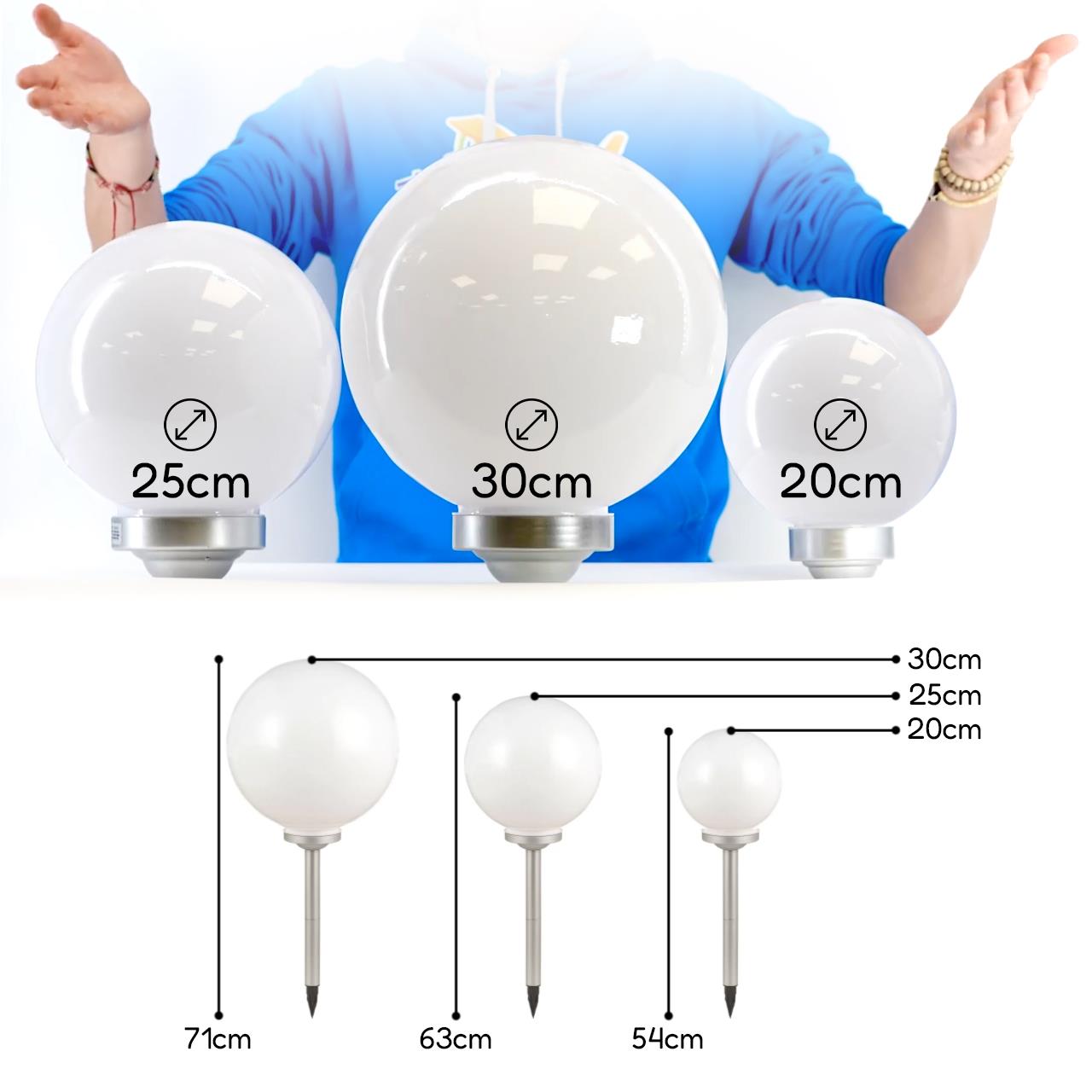 Solar Outdoor Garden Globe Light by GEEZY - The Magic Toy Shop