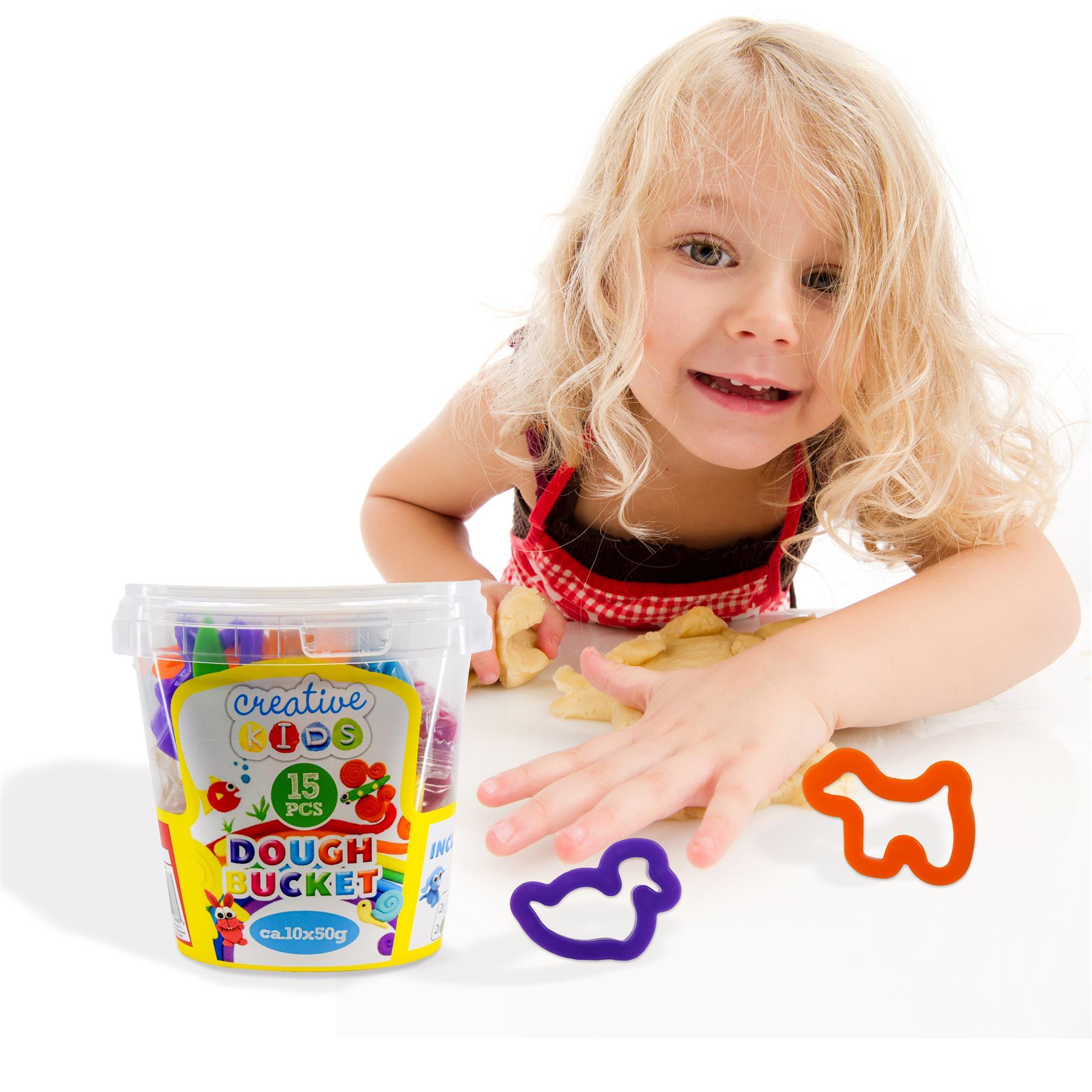 15 pcs Modelling Dough Bucket by The Magic Toy Shop - The Magic Toy Shop