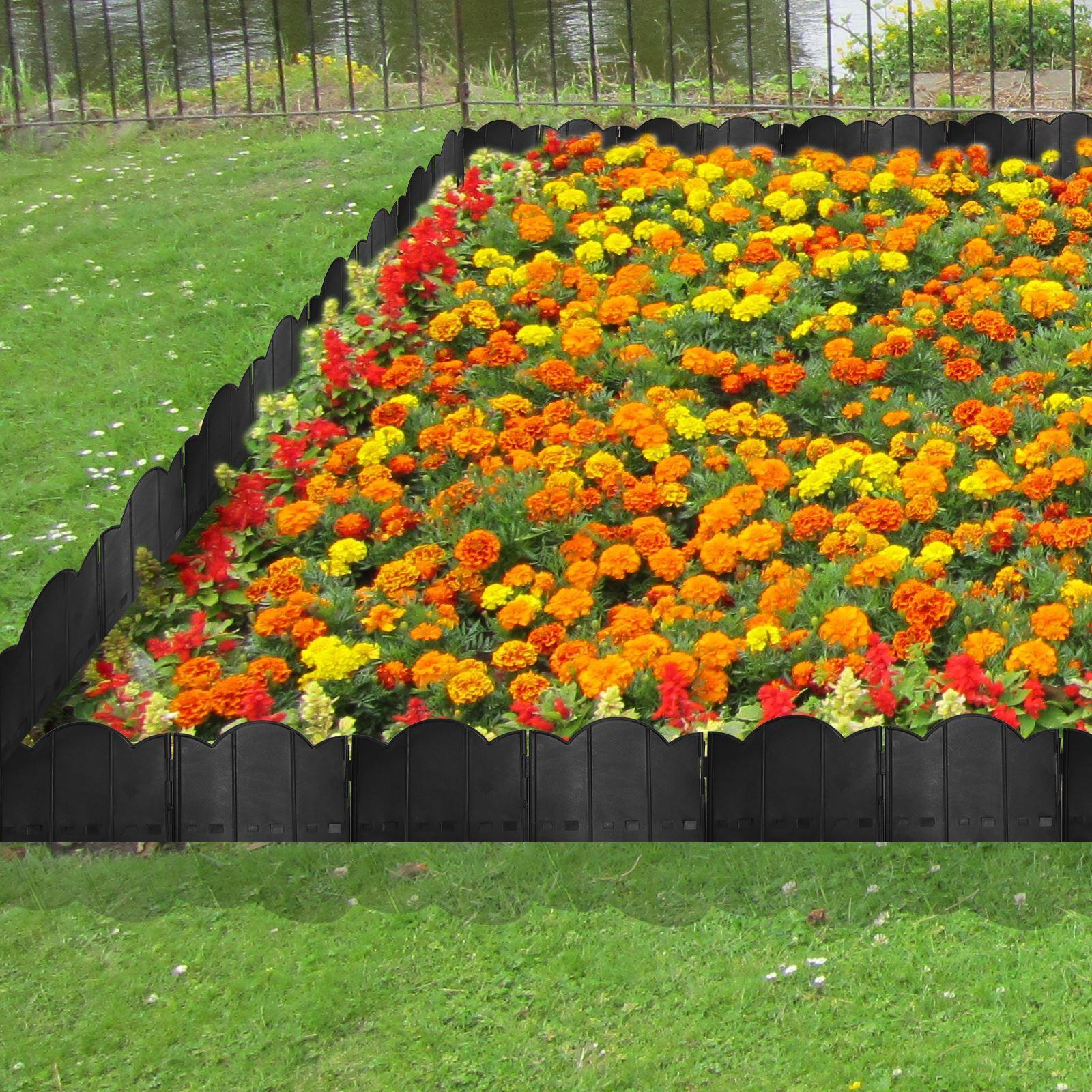 Lawn Edging Border Black Pack of 15 by GEEZY - The Magic Toy Shop