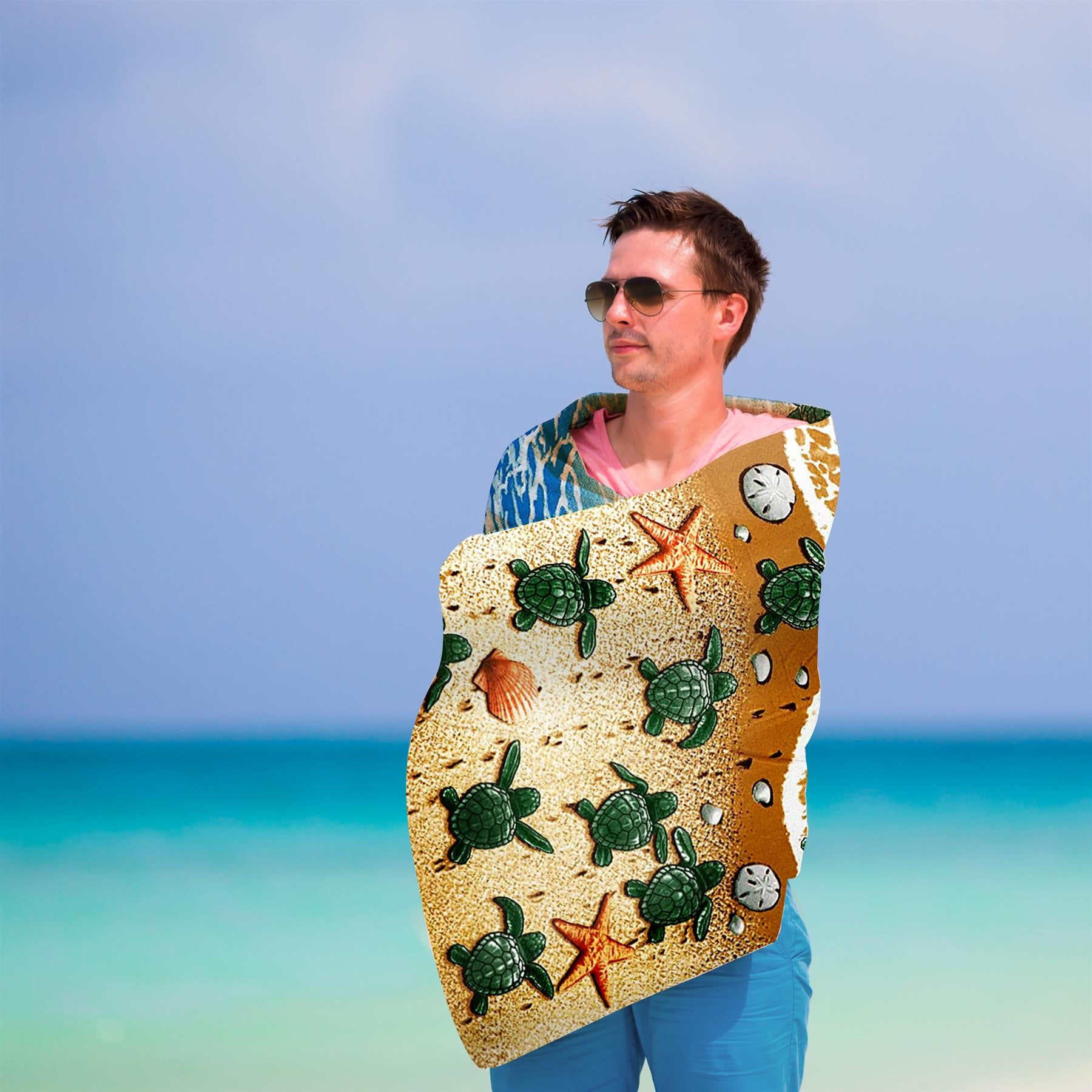 Turtles Design Large Towel by Geezy - The Magic Toy Shop