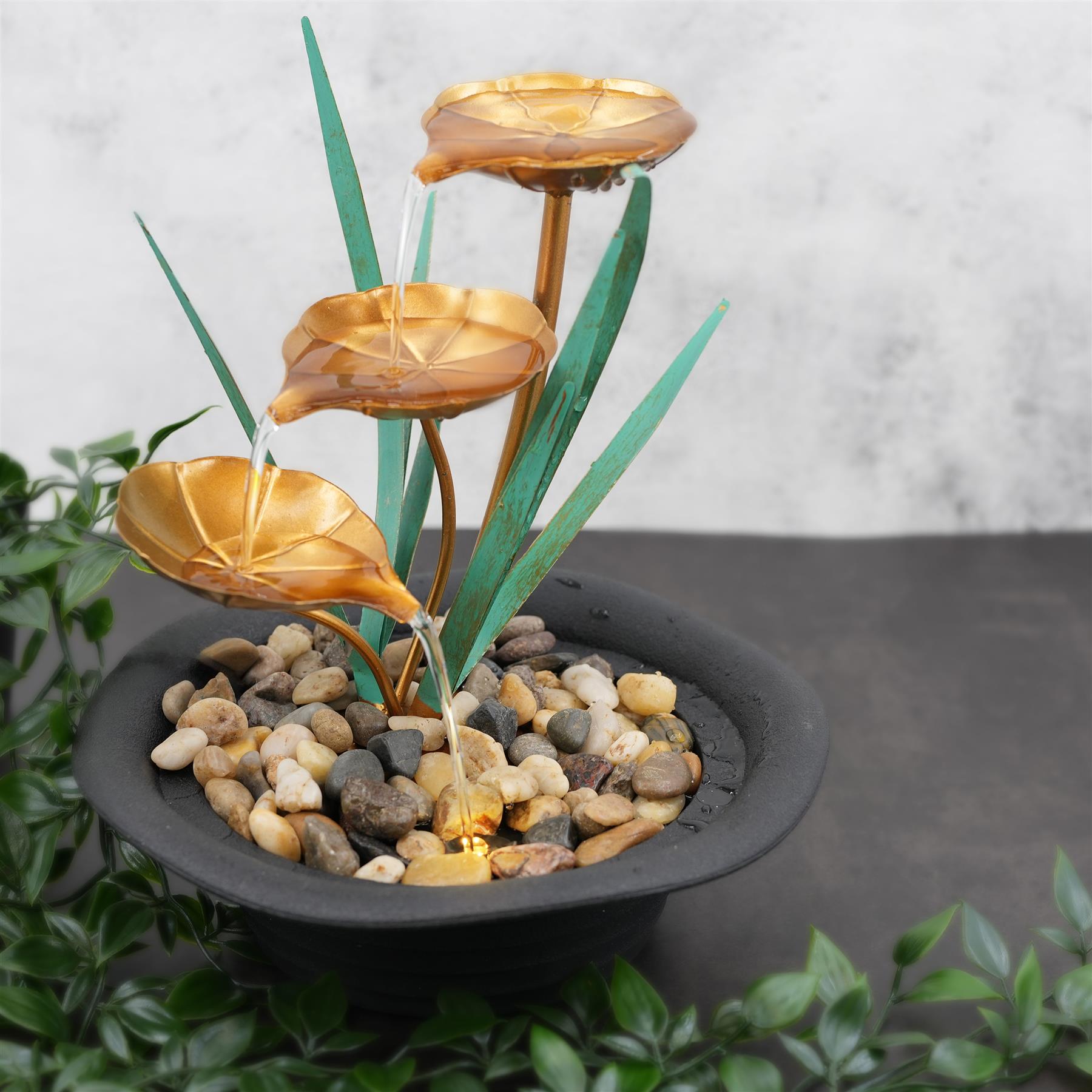 Lotus Water Feature Indoor With LED by GEEZY - The Magic Toy Shop