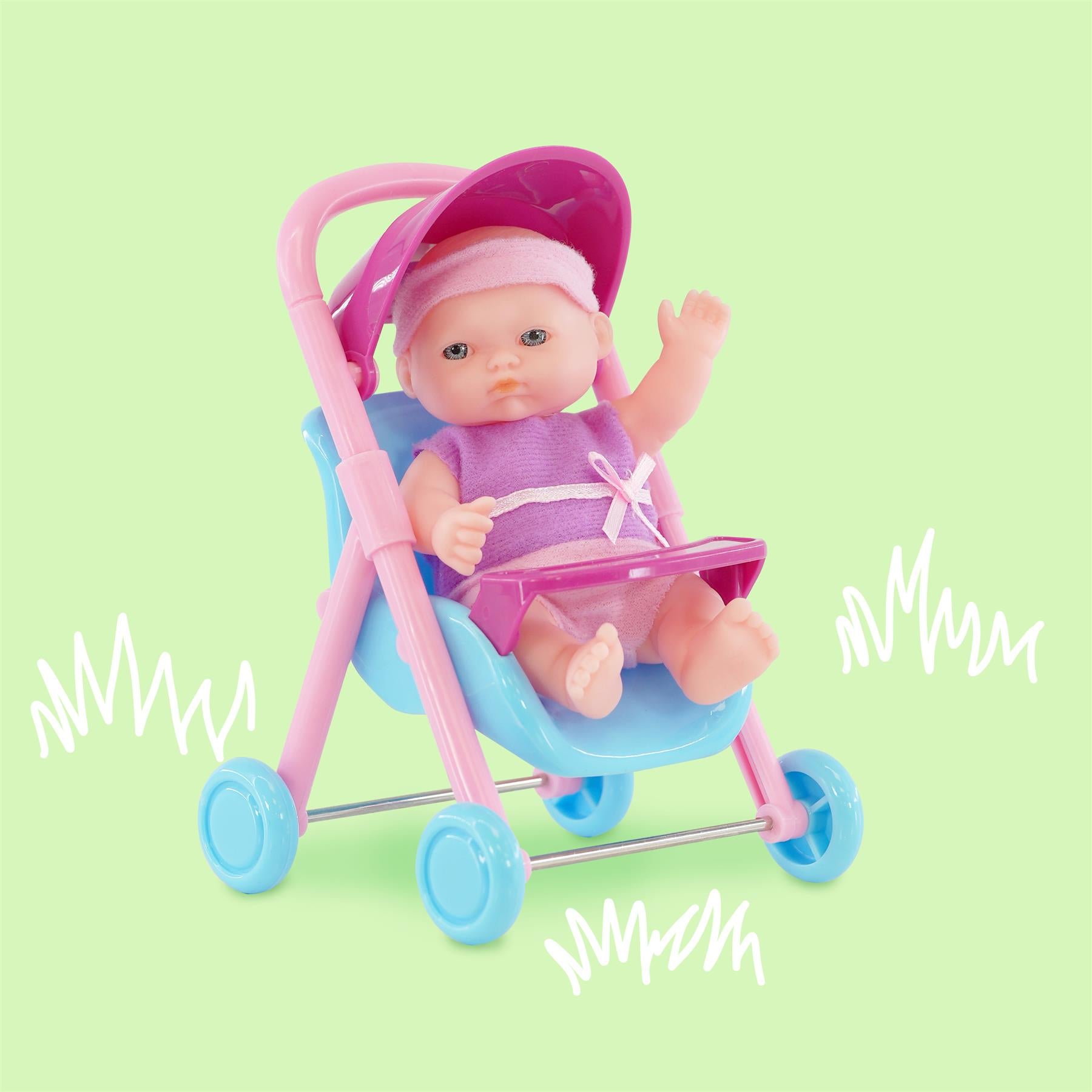 Set of 8 Baby Dolls with Costumes and Accessories by BiBi Doll - The Magic Toy Shop