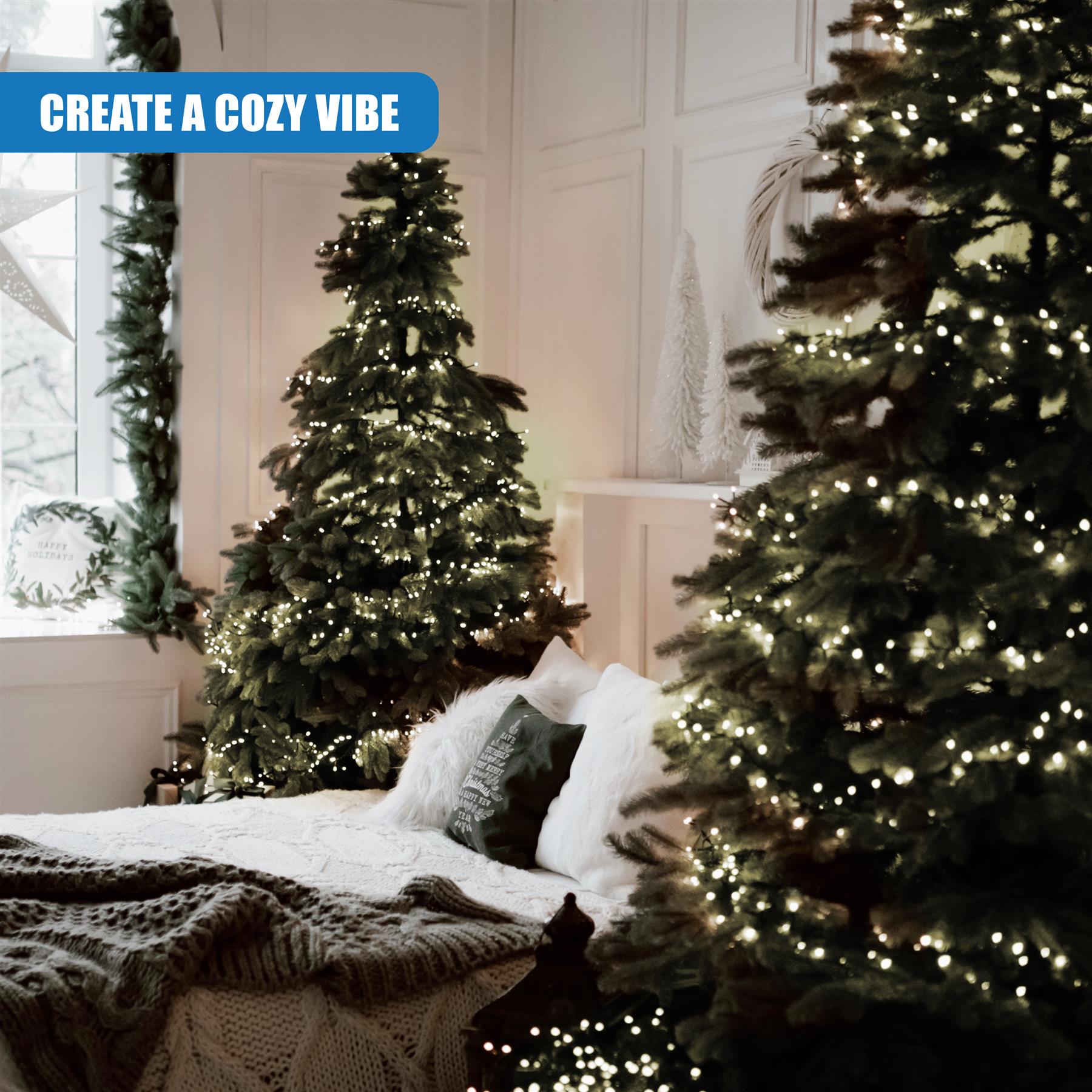 300 LED Cluster Christmas Lights - Cool White by GEEZY - The Magic Toy Shop