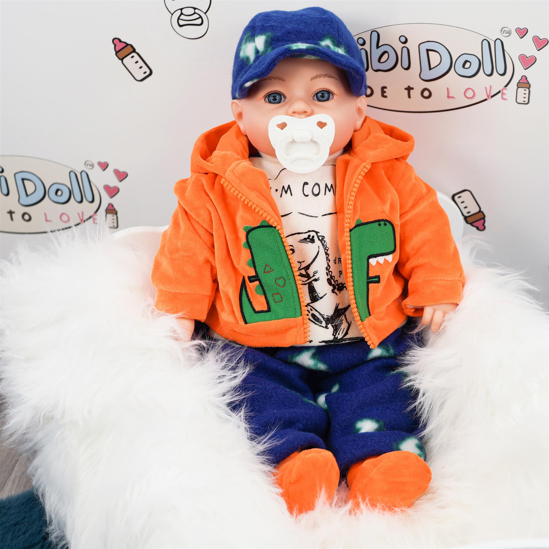 BiBi Baby Doll "#3 Dinoboy" (45 cm / 18") by BiBi Doll - The Magic Toy Shop