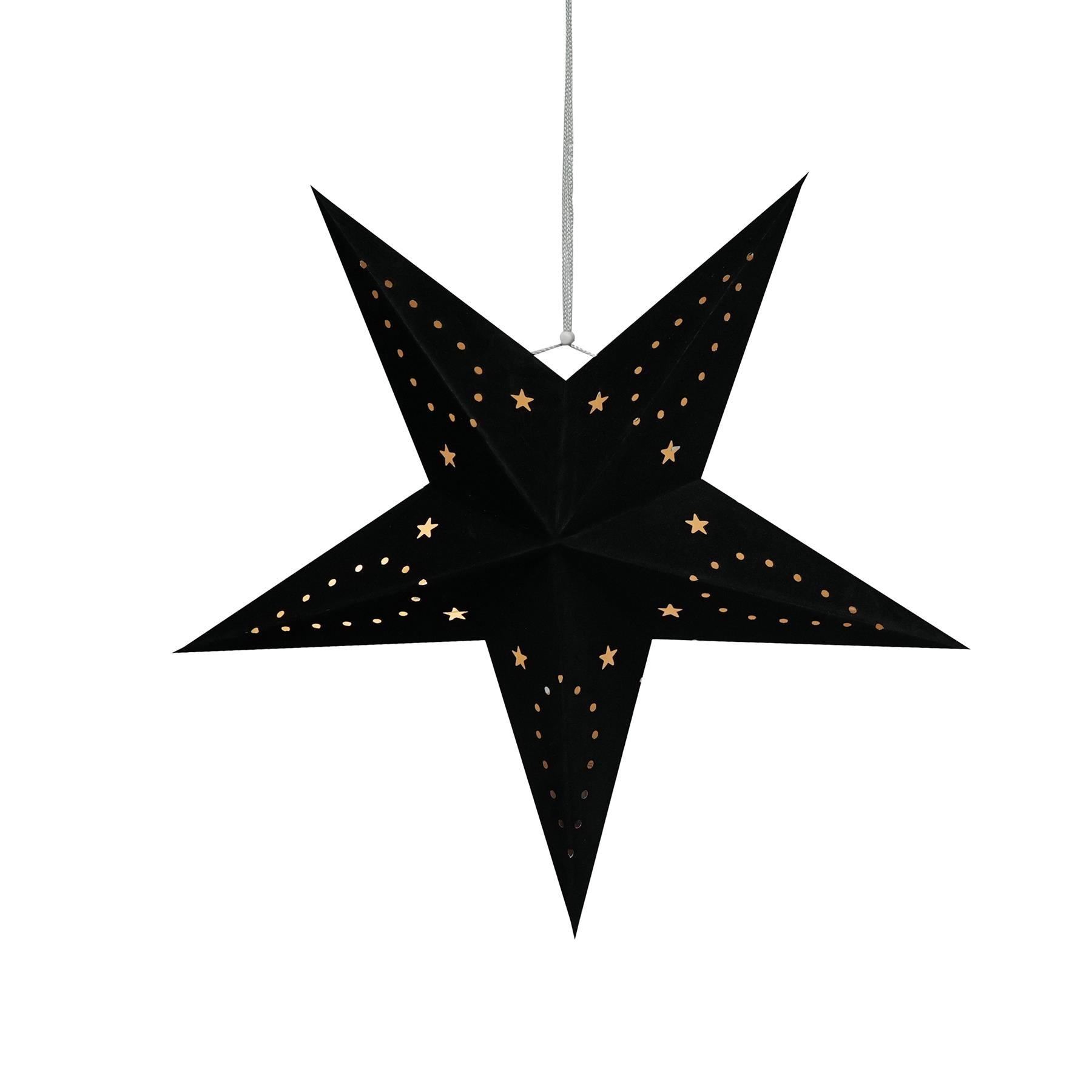 45 cm Black Velvet Star by Geezy - The Magic Toy Shop