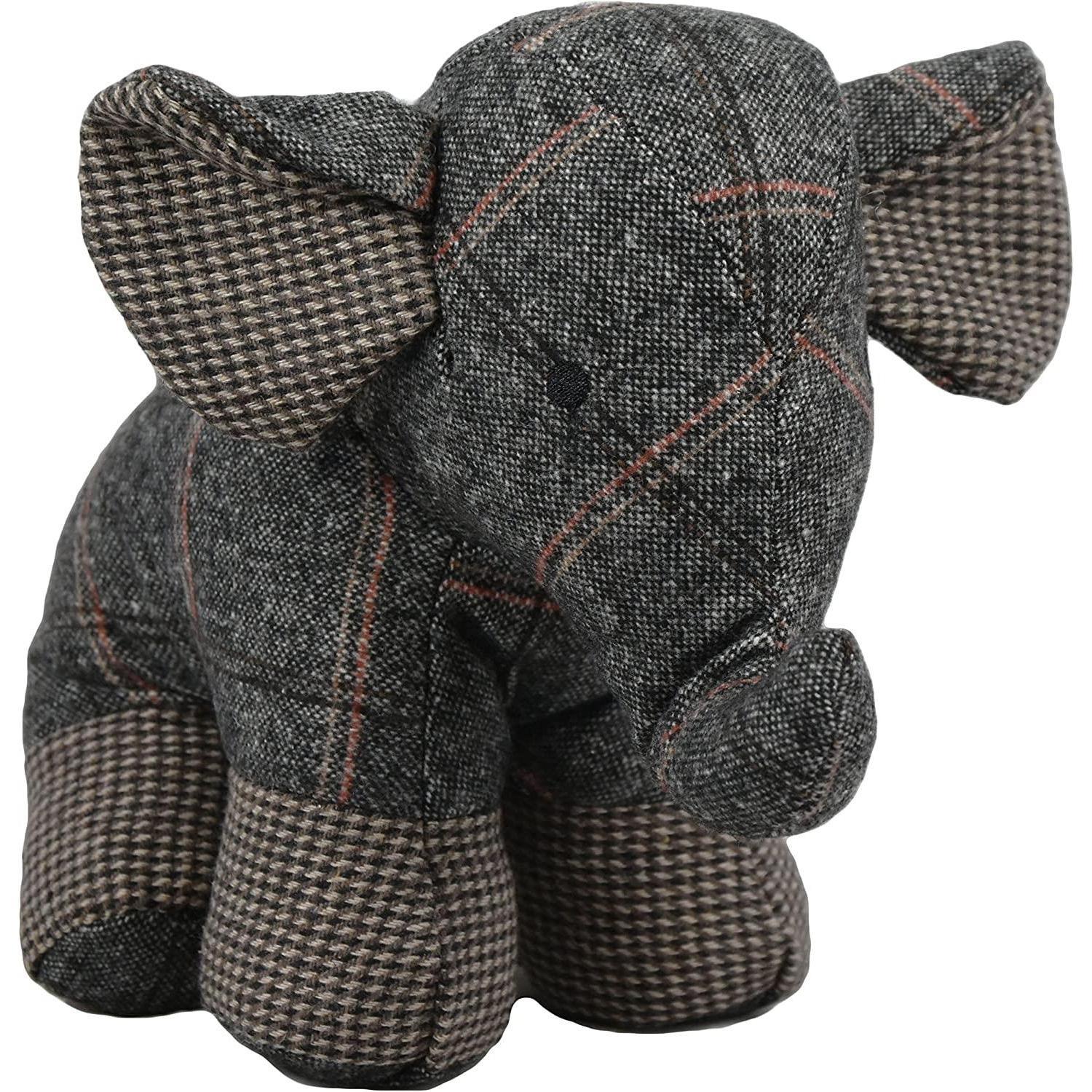 Tartan Elephant Door Stops by The Magic Toy Shop - The Magic Toy Shop