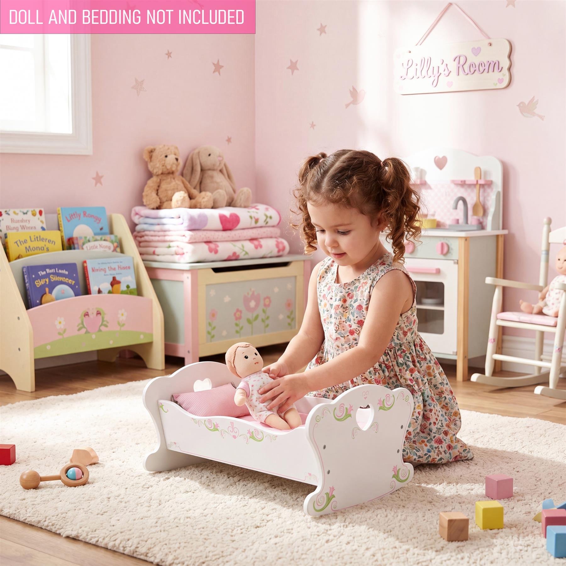 BiBi Furniture - Doll Wooden Cradle