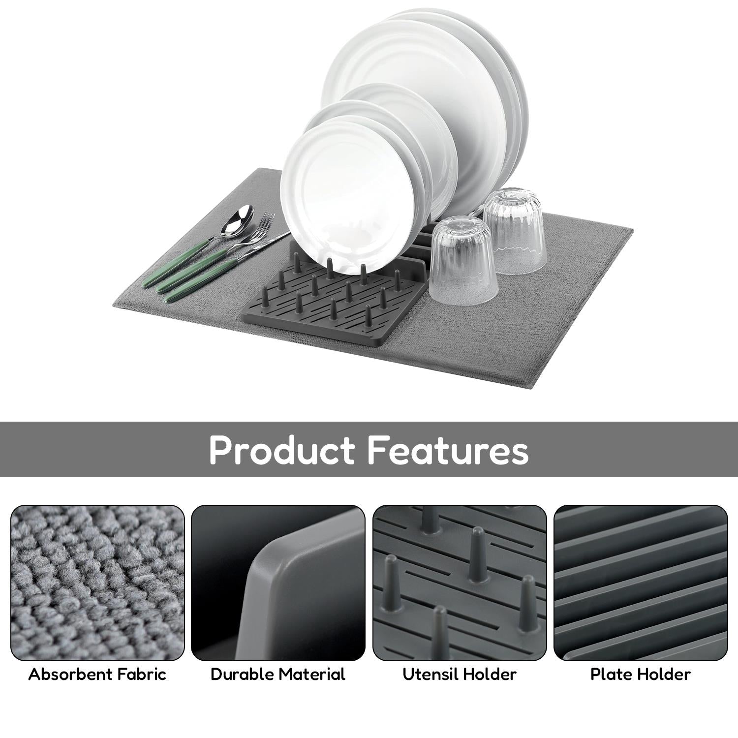 Microfibre Dish Drying Mat by GEEZY - The Magic Toy Shop