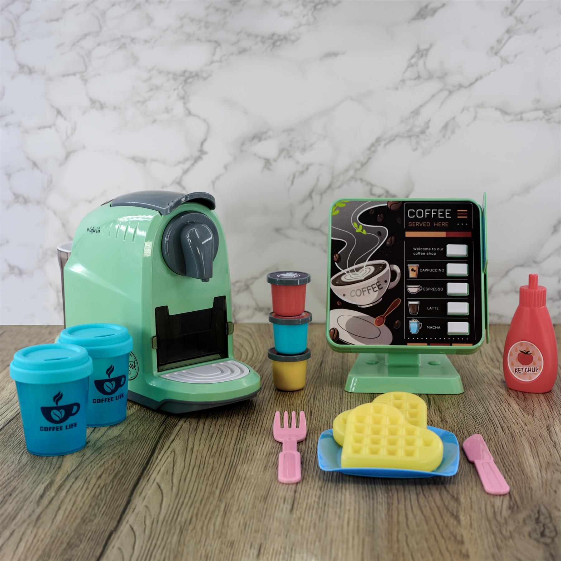 Kids coffee Maker Role Play Set by The Magic Toy Shop - The Magic Toy Shop