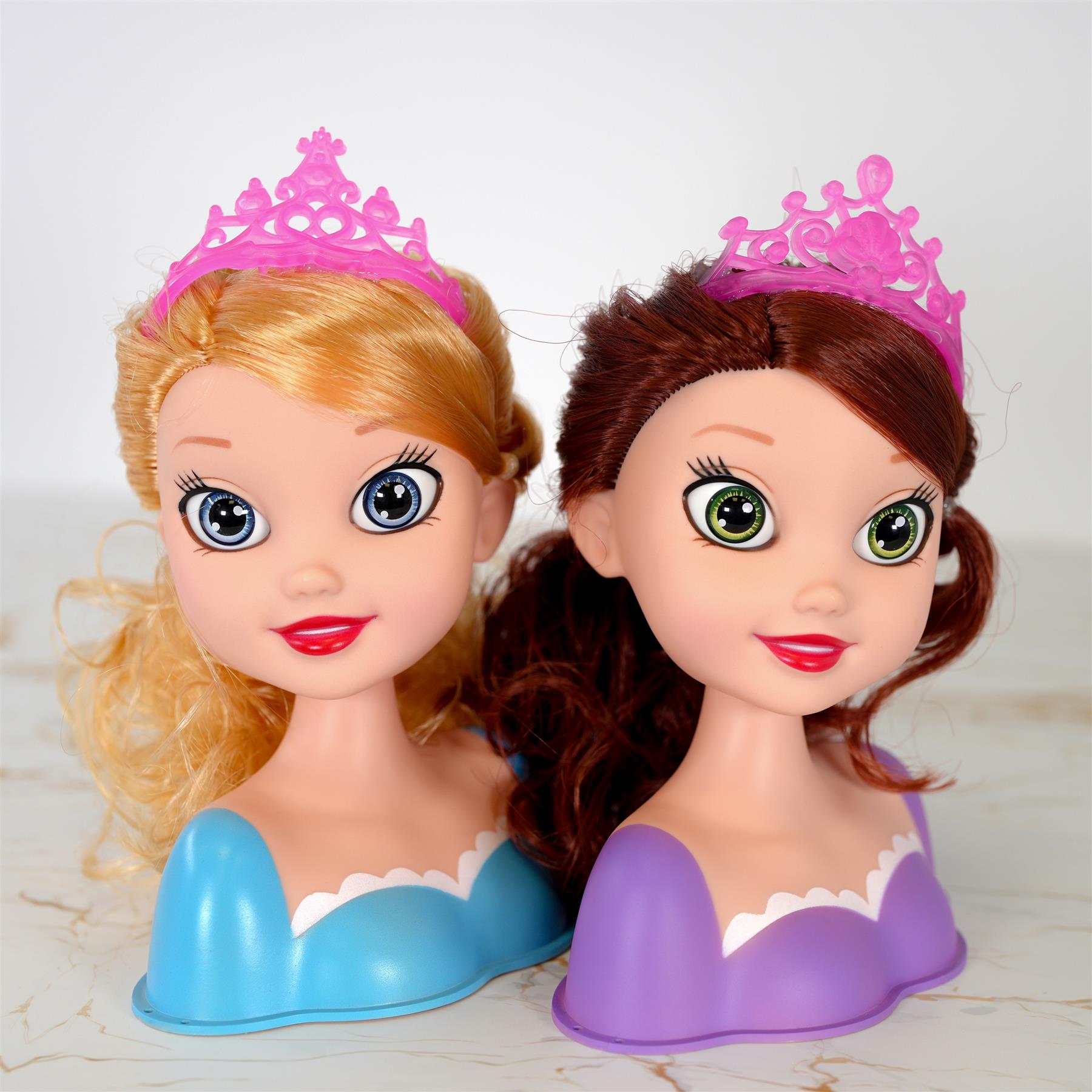 Princess Styling Head with Hair Accessories by BiBi Doll - The Magic Toy Shop