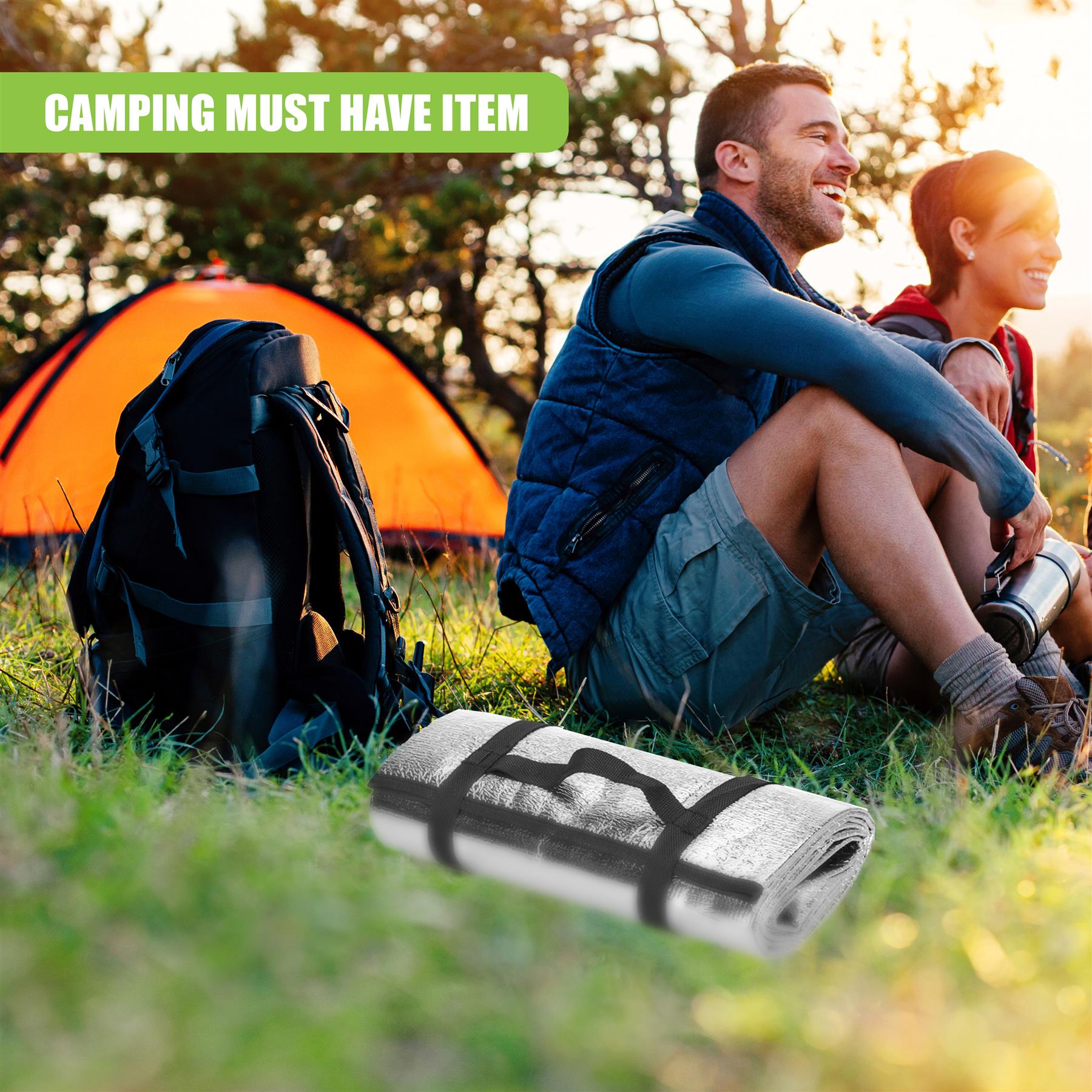 Foldable Camping Mat Aluminium Foil Foam Blanket Sleeping Pad by GEEZY - The Magic Toy Shop