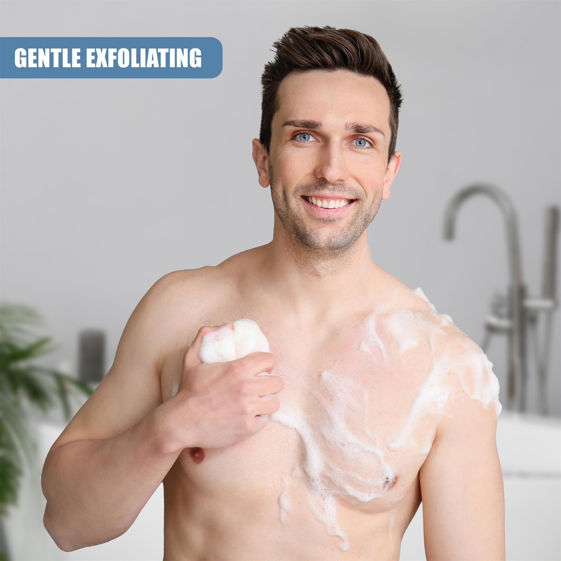 Body Loofah Set of 5 with Mesh Storage Bag by GEEZY - The Magic Toy Shop