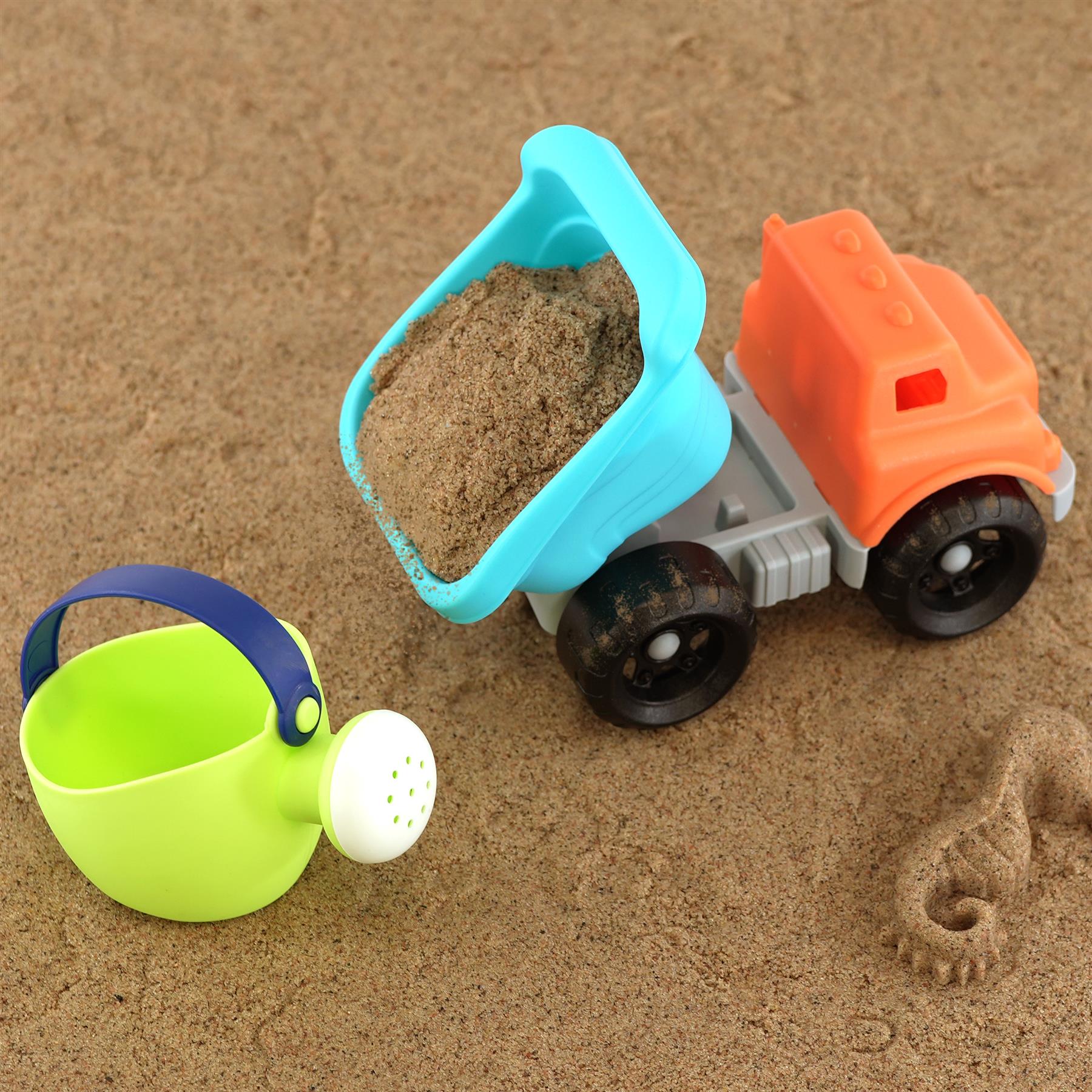 Sand Truck & Accessories Set 16 Pieces by The Magic Toy Shop - The Magic Toy Shop