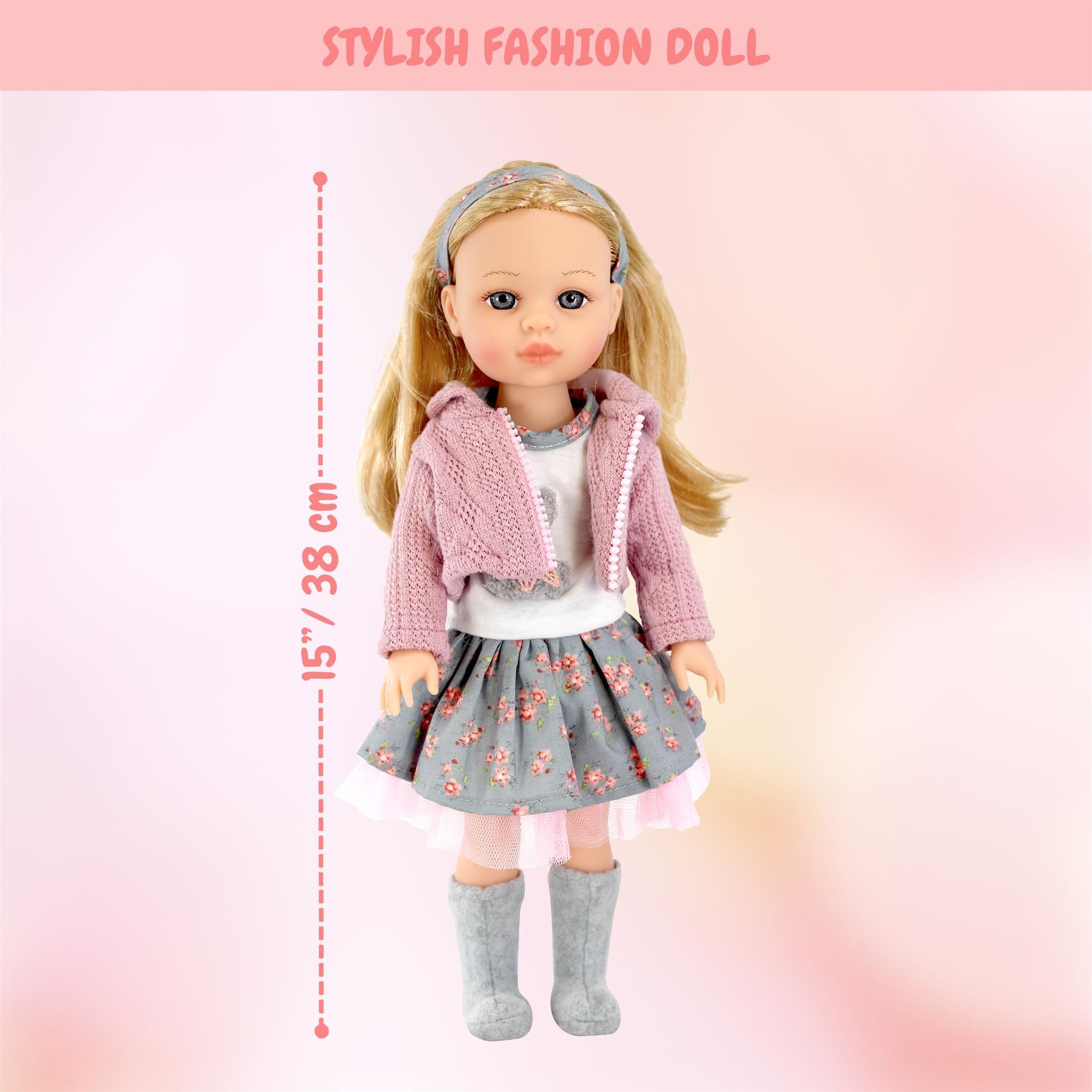 BiBi Fashion Doll " Sophia" (38 cm / 15") by BiBi Doll - The Magic Toy Shop