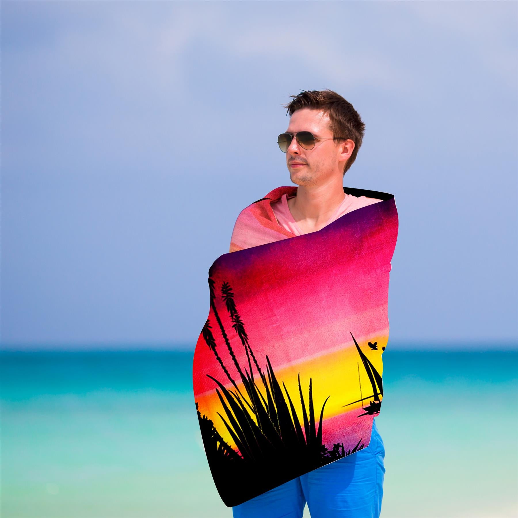 Sunrise Design Large Towel by Geezy - The Magic Toy Shop