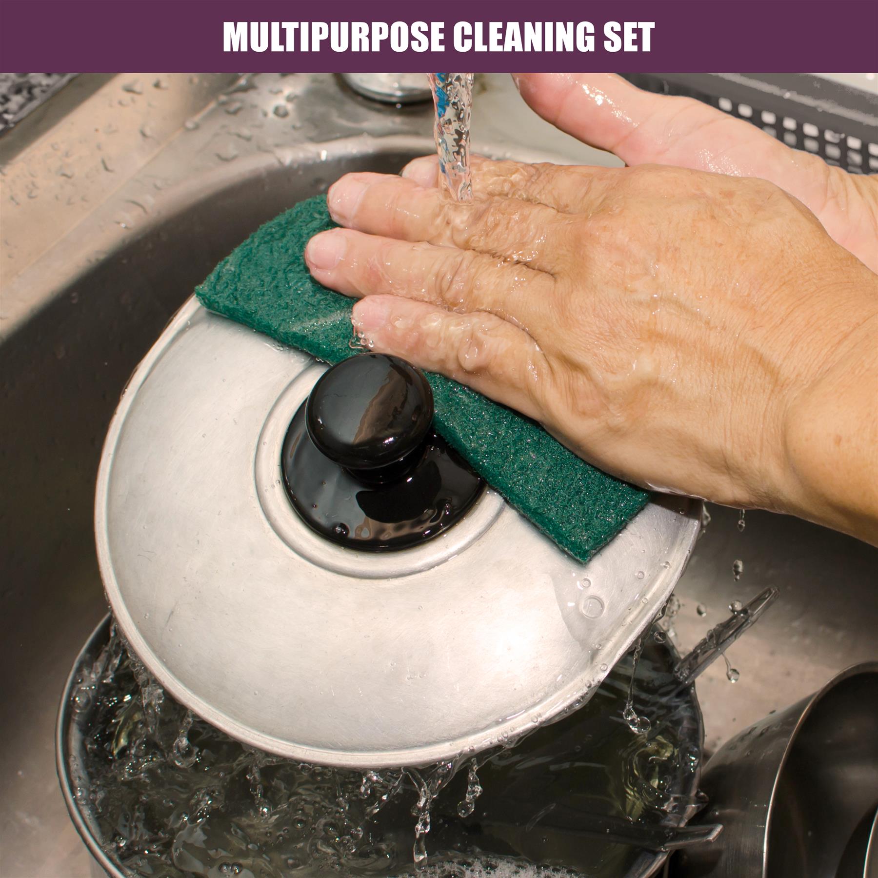 Kitchen Scourers and Sponges Cleaning Set of 11 Pieces by GEEZY - The Magic Toy Shop