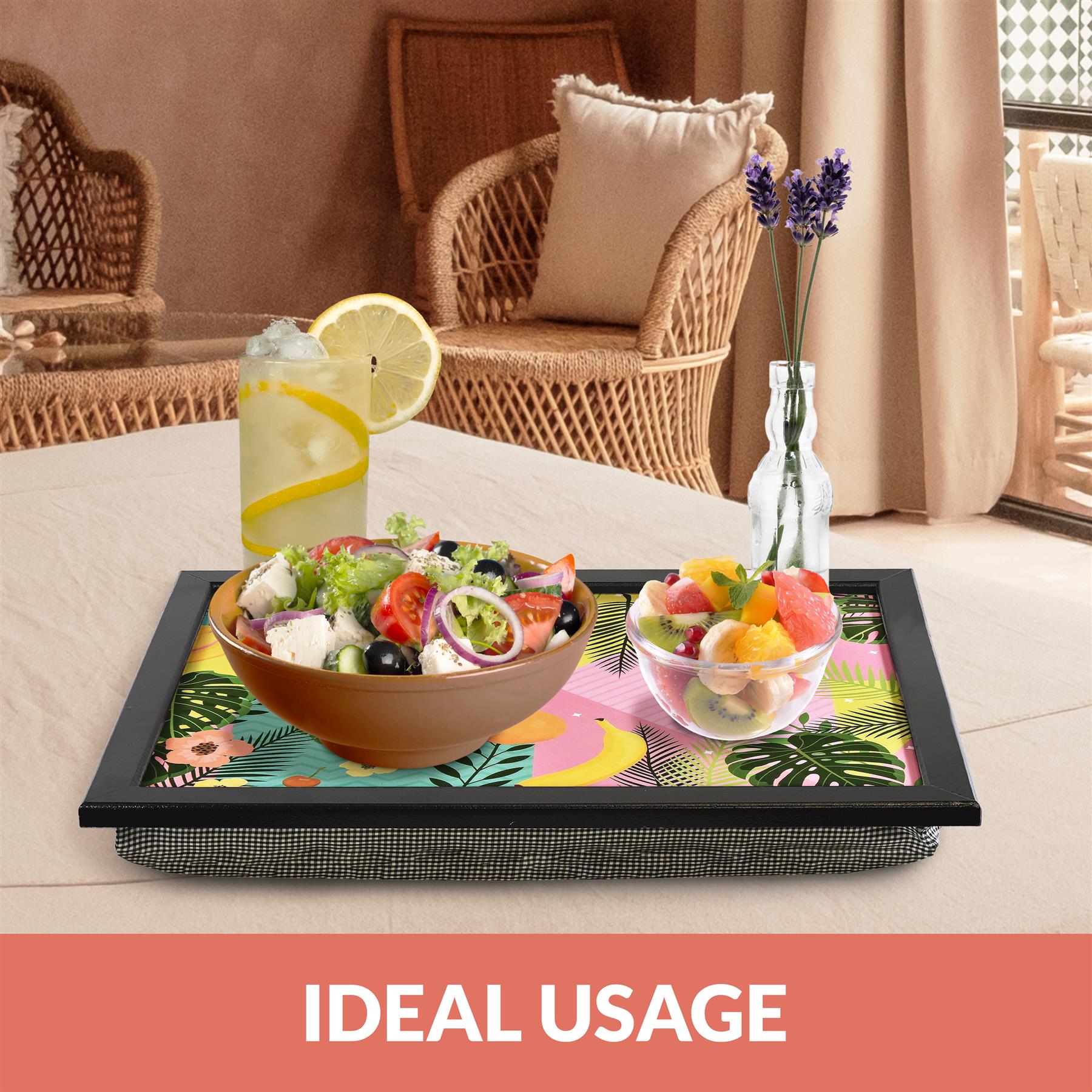 Tropical Fruit Lap Tray With Bean Bag Cushion by Geezy - The Magic Toy Shop