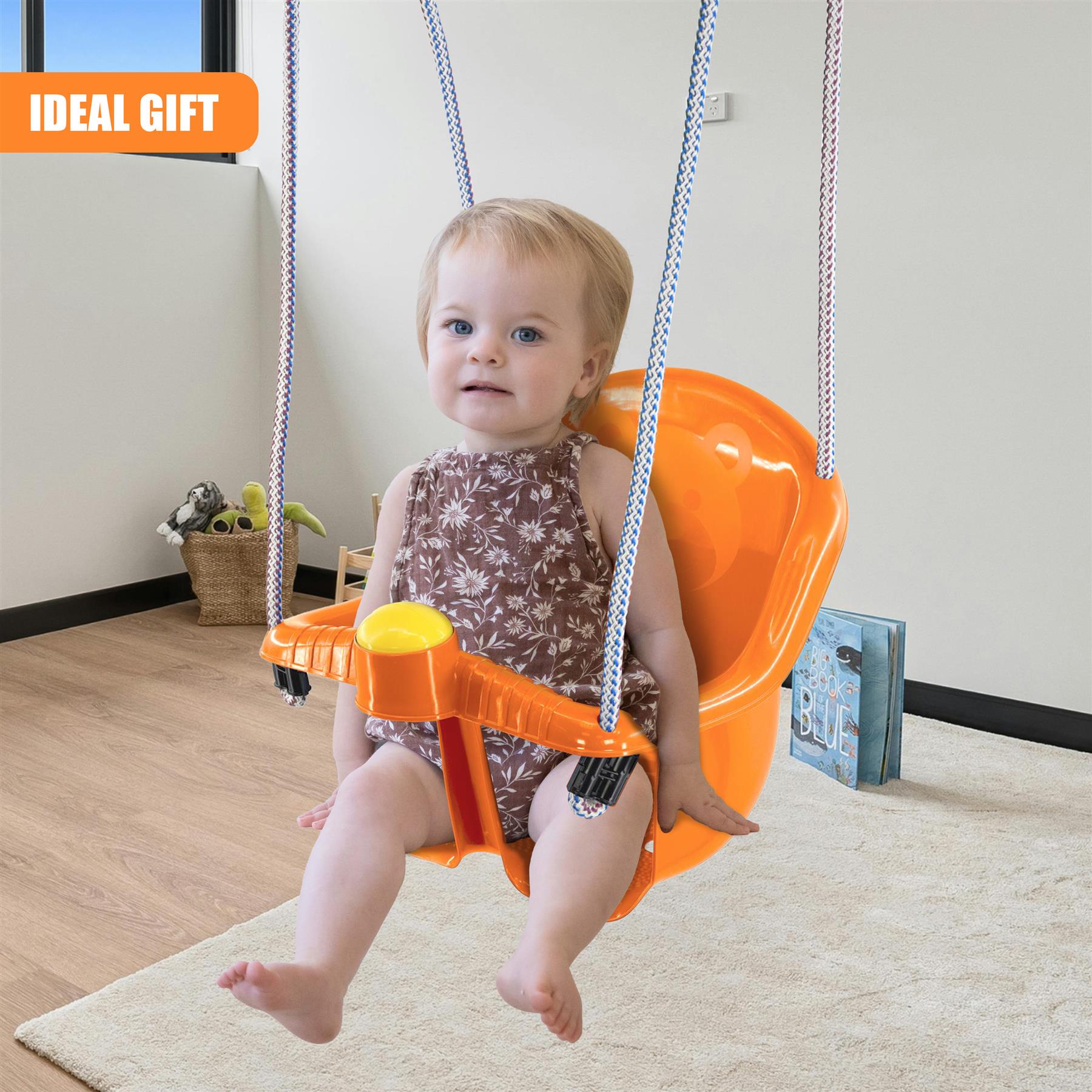 Orange Children's Safety Swing Seat by MTS - The Magic Toy Shop