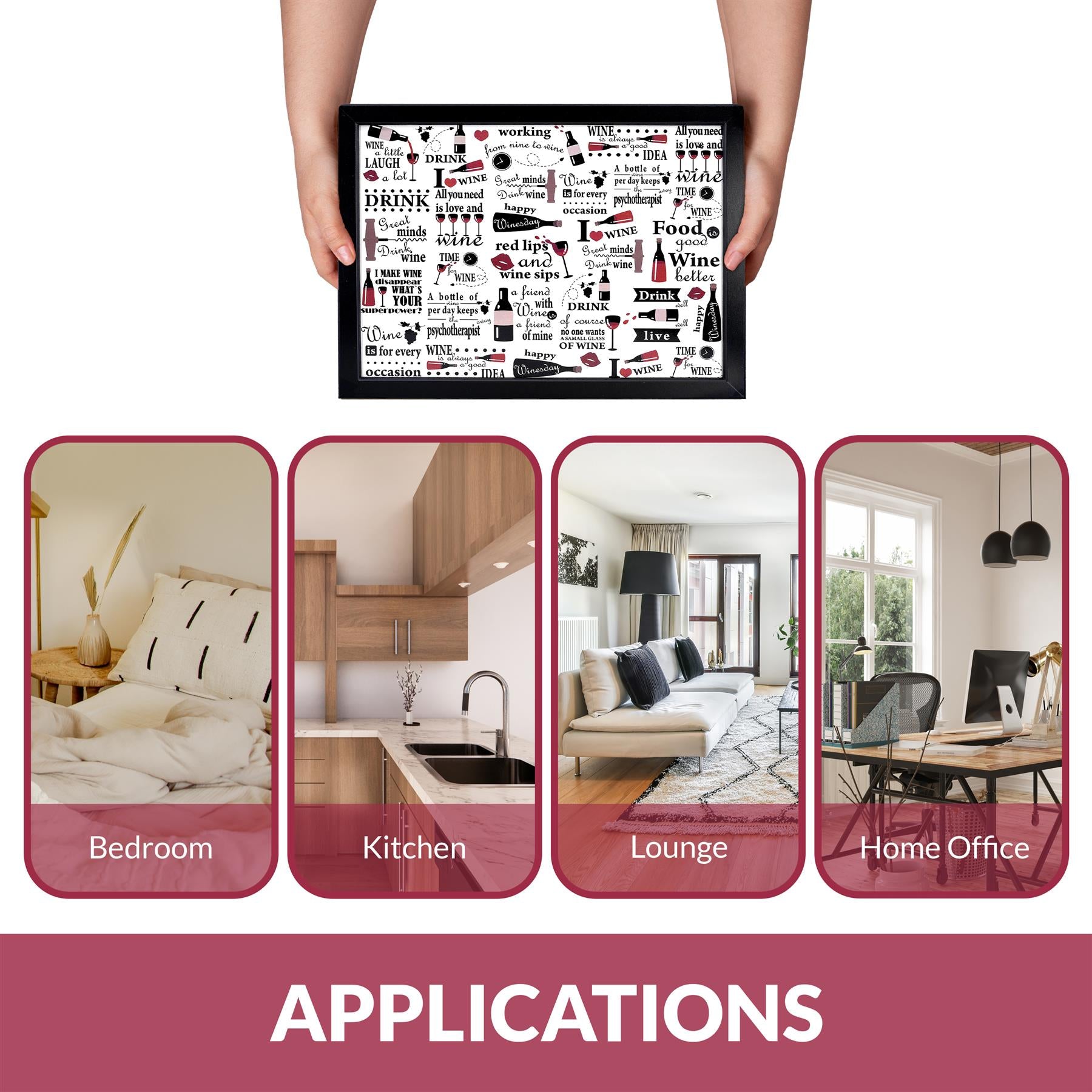 Wine Design Tray With Bean Bag Cushion by Geezy - The Magic Toy Shop