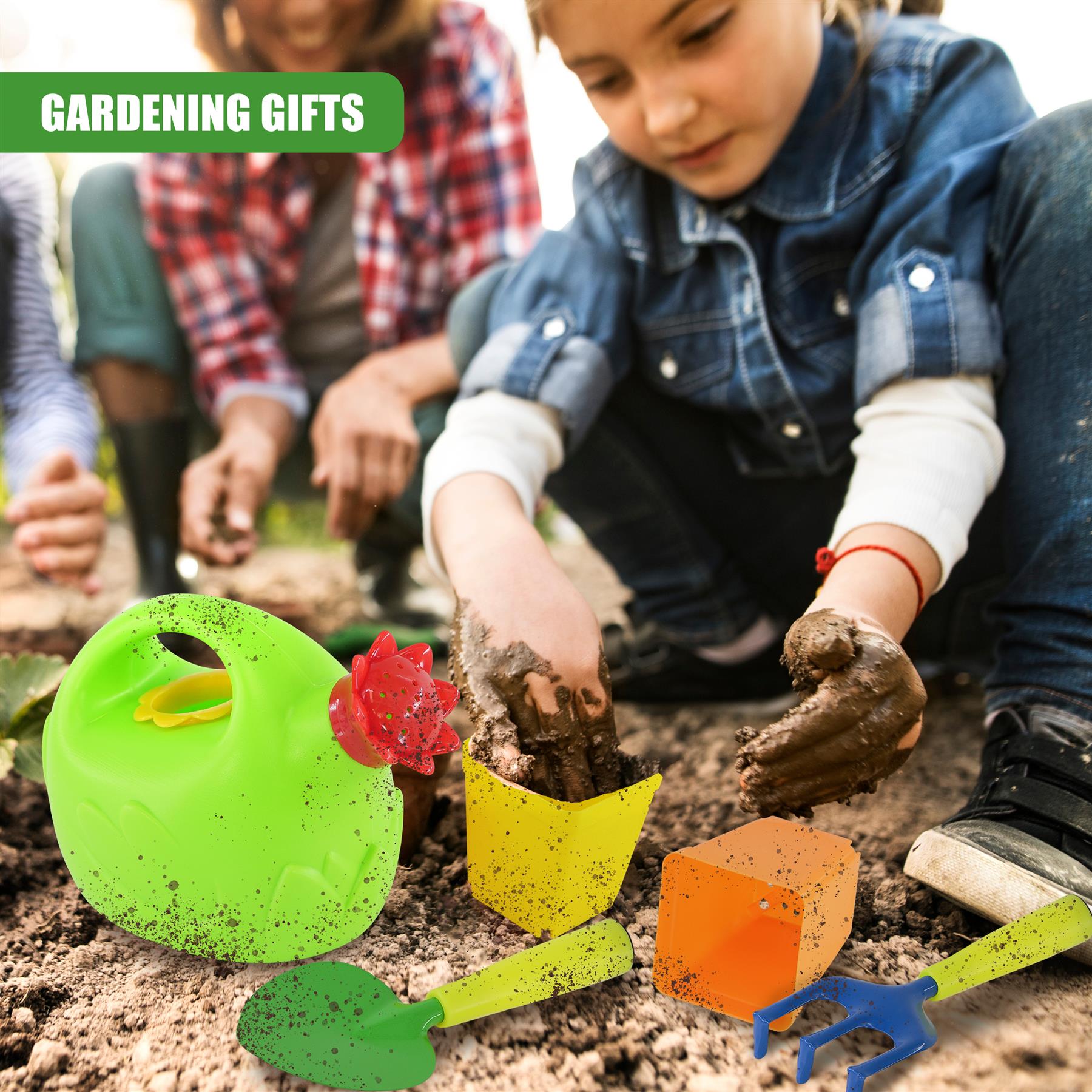 Set Of 4 Kids Garden Tools & Carry Bag by The Magic Toy Shop - The Magic Toy Shop