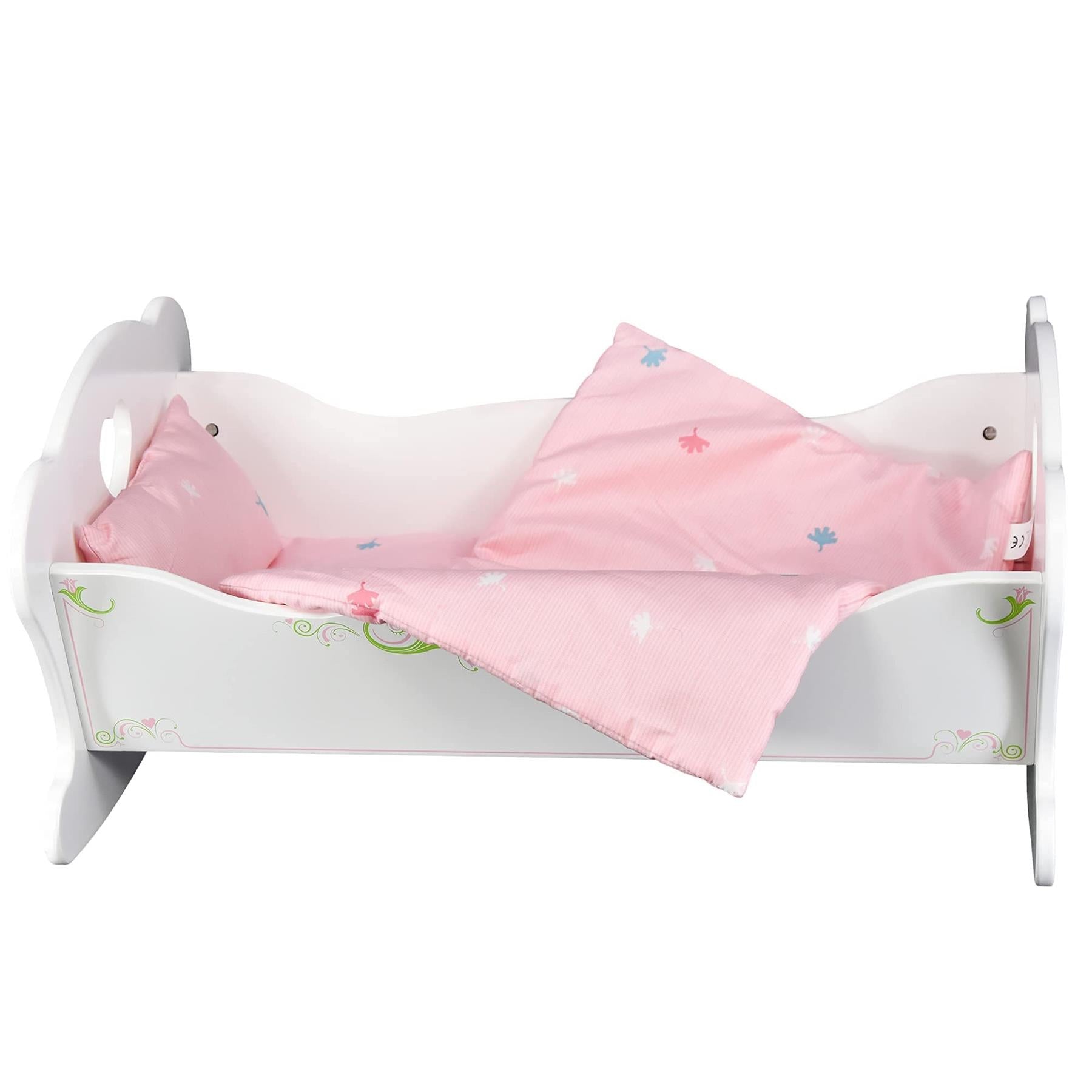 Baby Dolls Wooden Cradle by BiBi Doll - The Magic Toy Shop