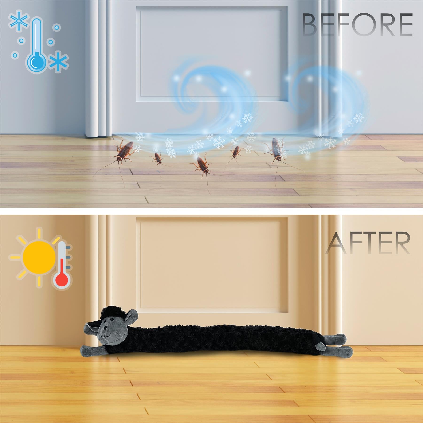 Novelty Black Sheep Excluder by The Magic Toy Shop - The Magic Toy Shop