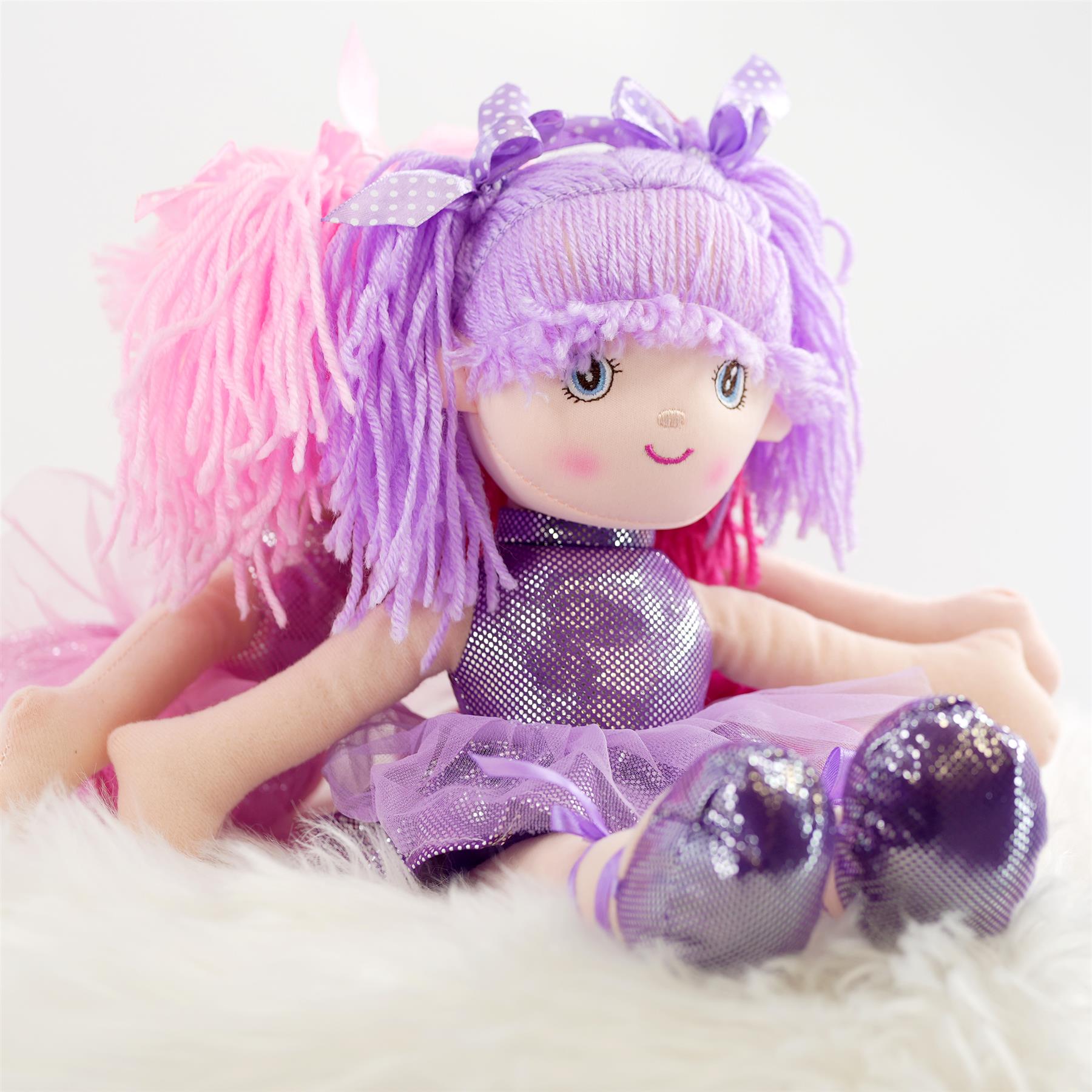 Ballerina Rag Doll 16" by BiBi Doll - The Magic Toy Shop