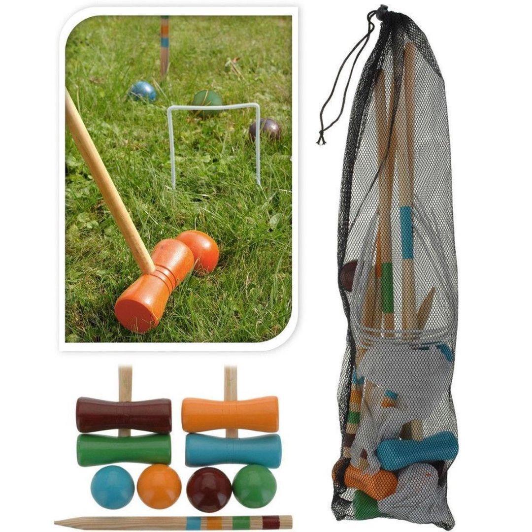 Kids 4 Player Wooden Croquet Set by The Magic Toy Shop - The Magic Toy Shop