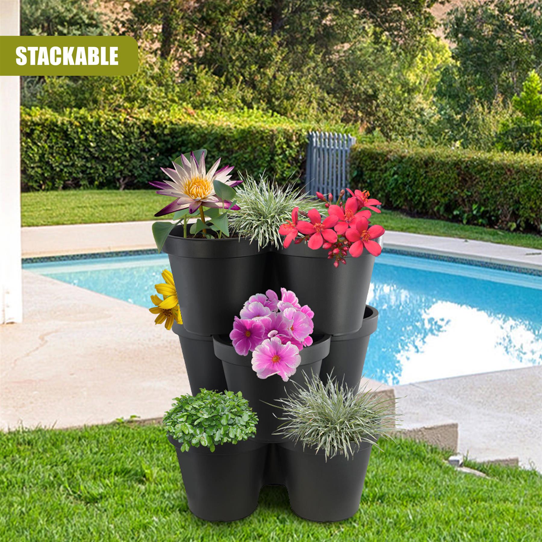 Stackable Vertical Garden Flower Pot Strawberry Planter by GEEZY - The Magic Toy Shop