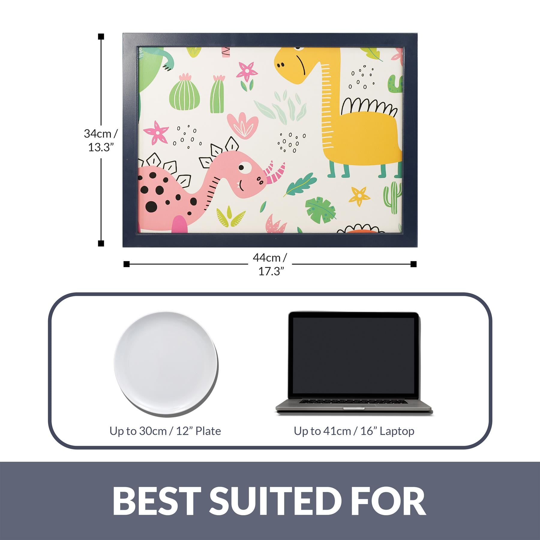 Dinosaurs Lap Tray With Bean Bag Cushion by Geezy - The Magic Toy Shop