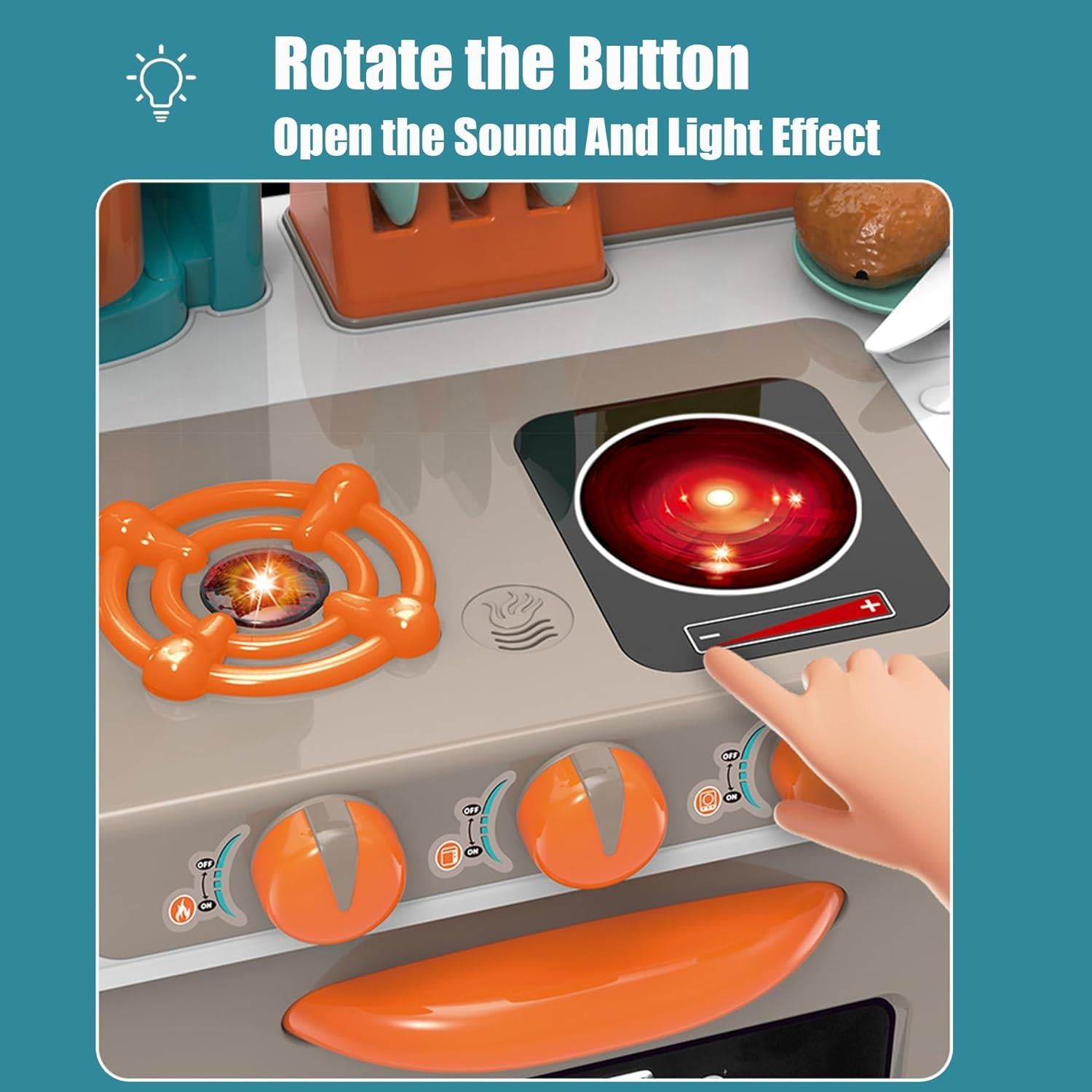 Kids Kitchen Play Set with Cookware Play Food and Accessories by The Magic Toy Shop - The Magic Toy Shop