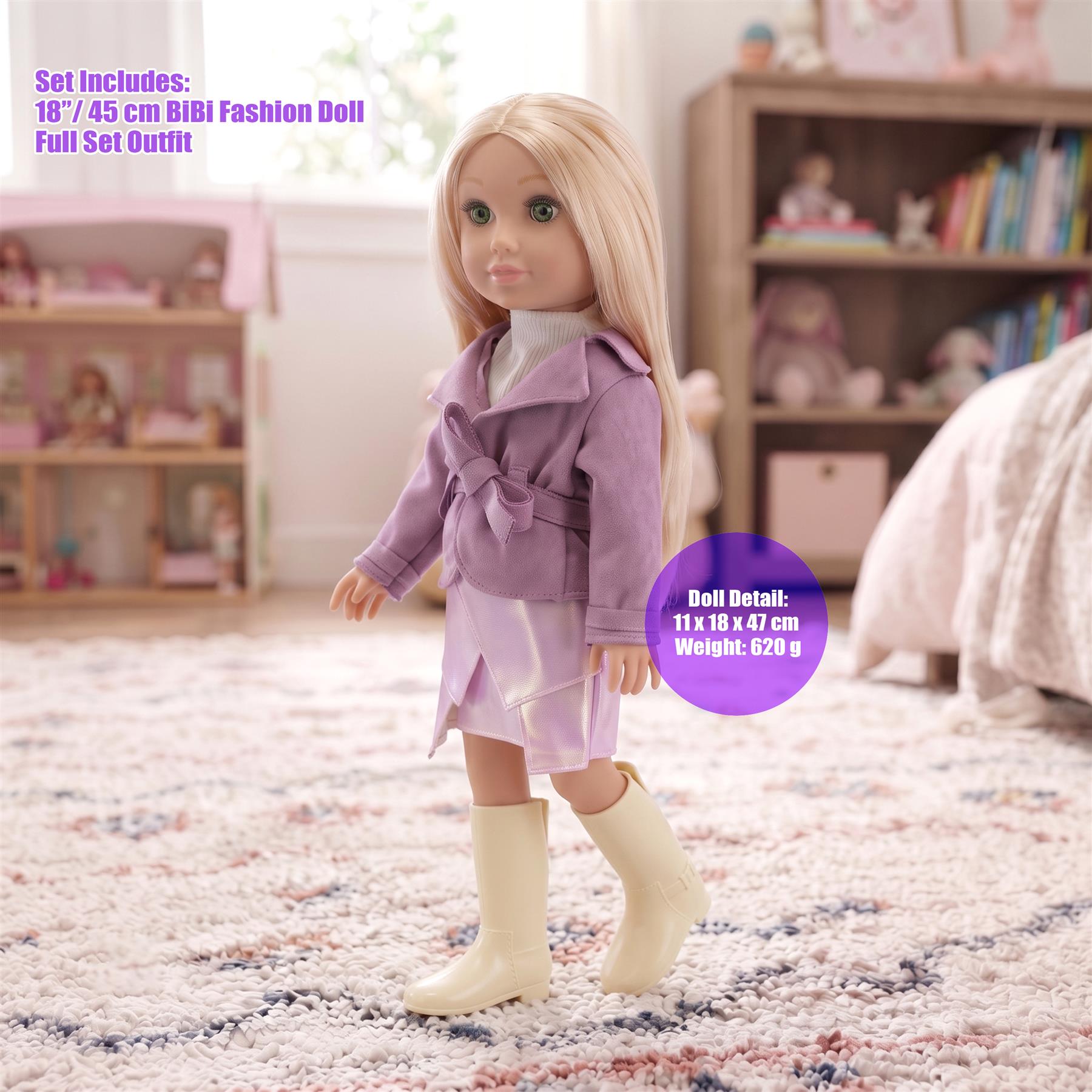 BiBi Fashion Doll "ASHLEY" (47 cm / 18")